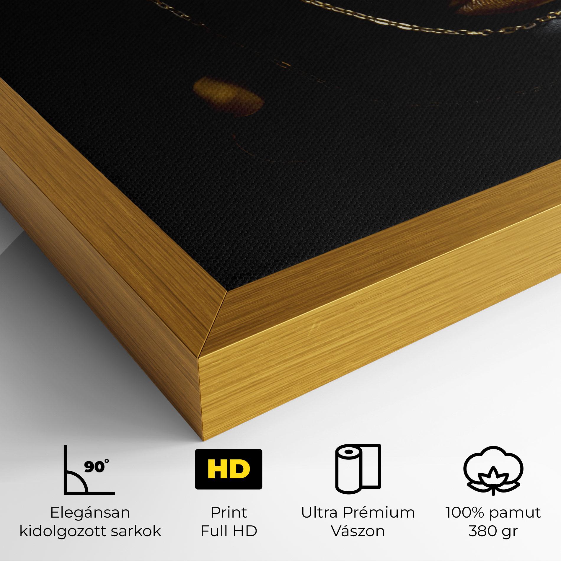 Vászonkép Gold Chain Girl mockup 4