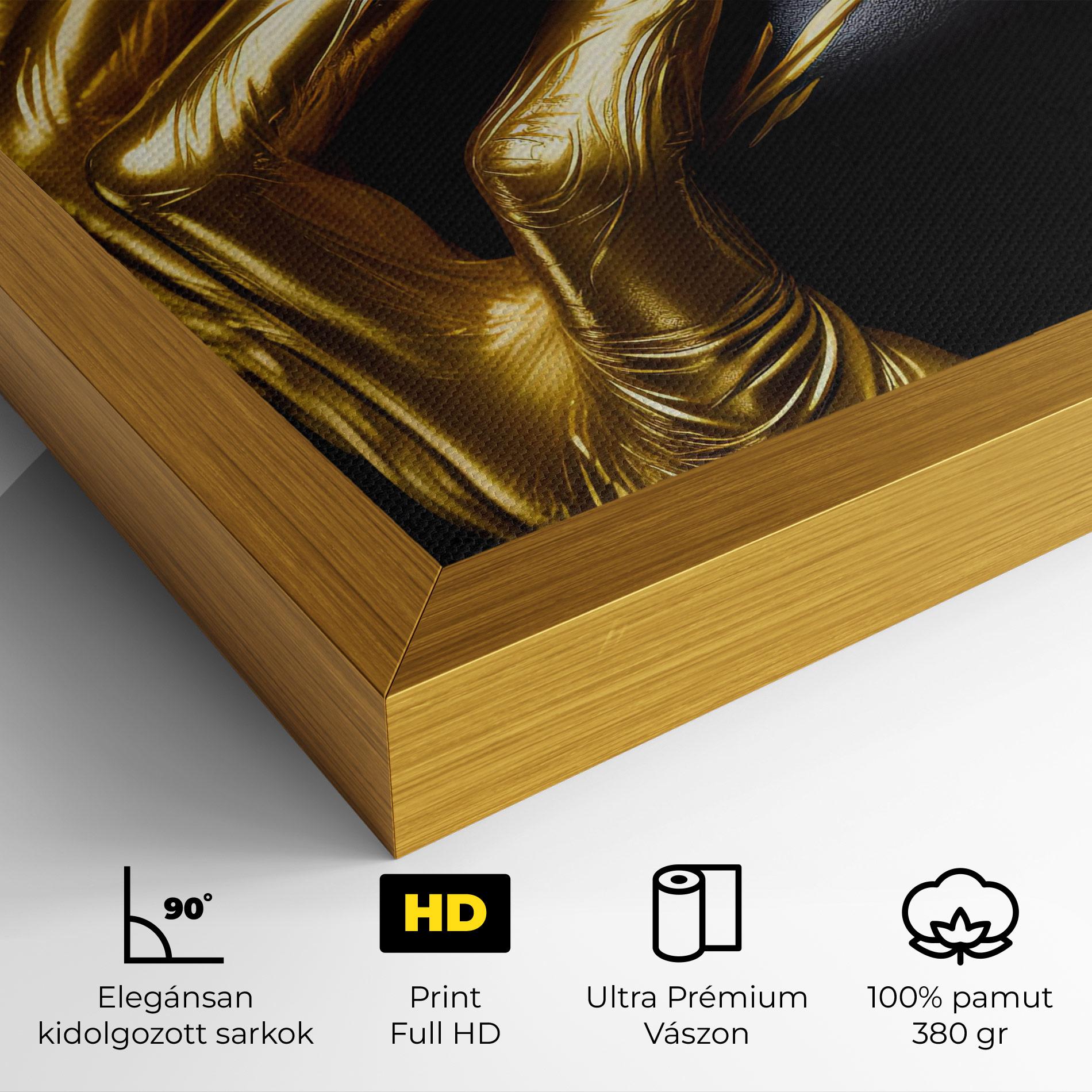Vászonkép Gold Small Hand mockup 4