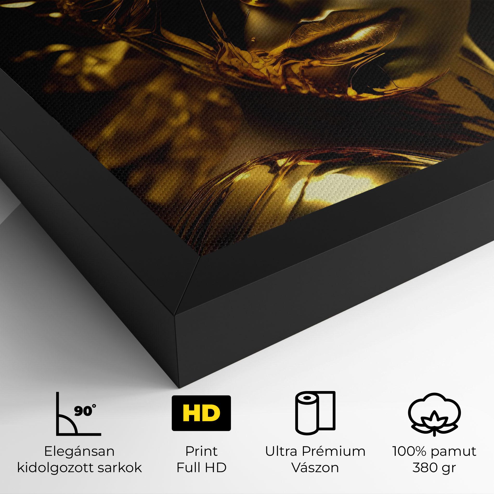 Vászonkép Covered By Gold mockup 4