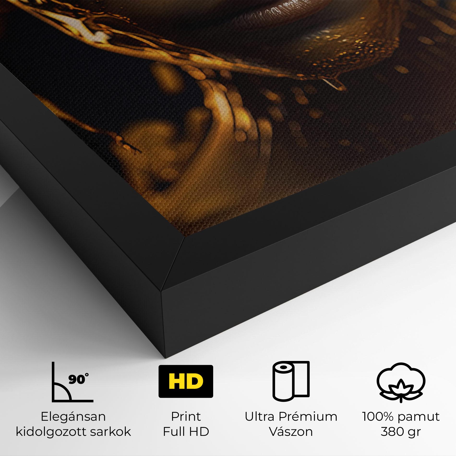 Vászonkép Gold Honeycomb Girl mockup 4