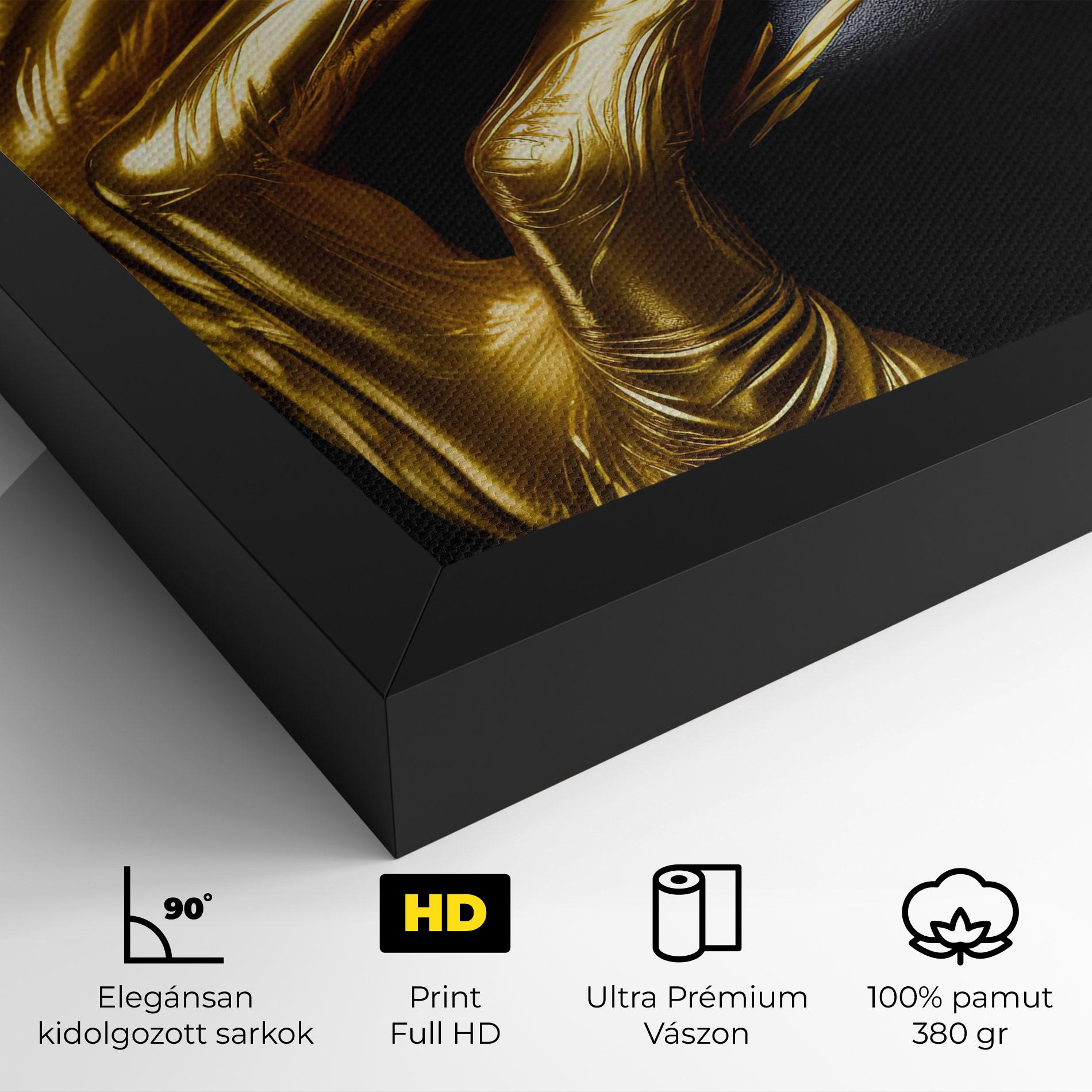 Vászonkép Gold Small Hand mockup 4
