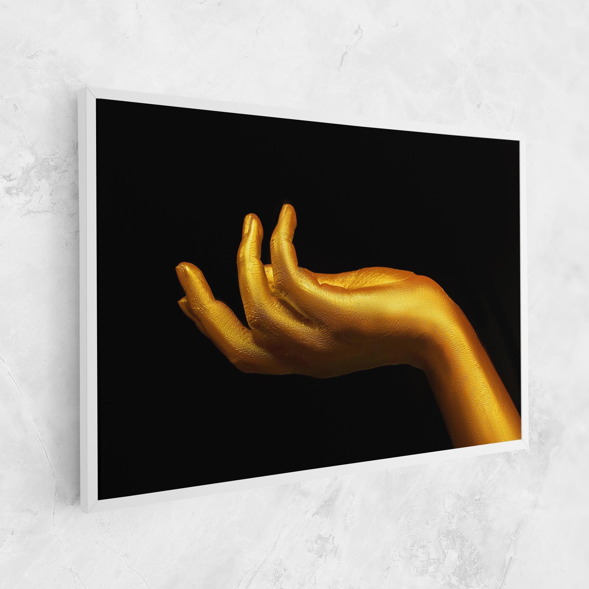 Vászonkép Strong Gold Hand mockup 1