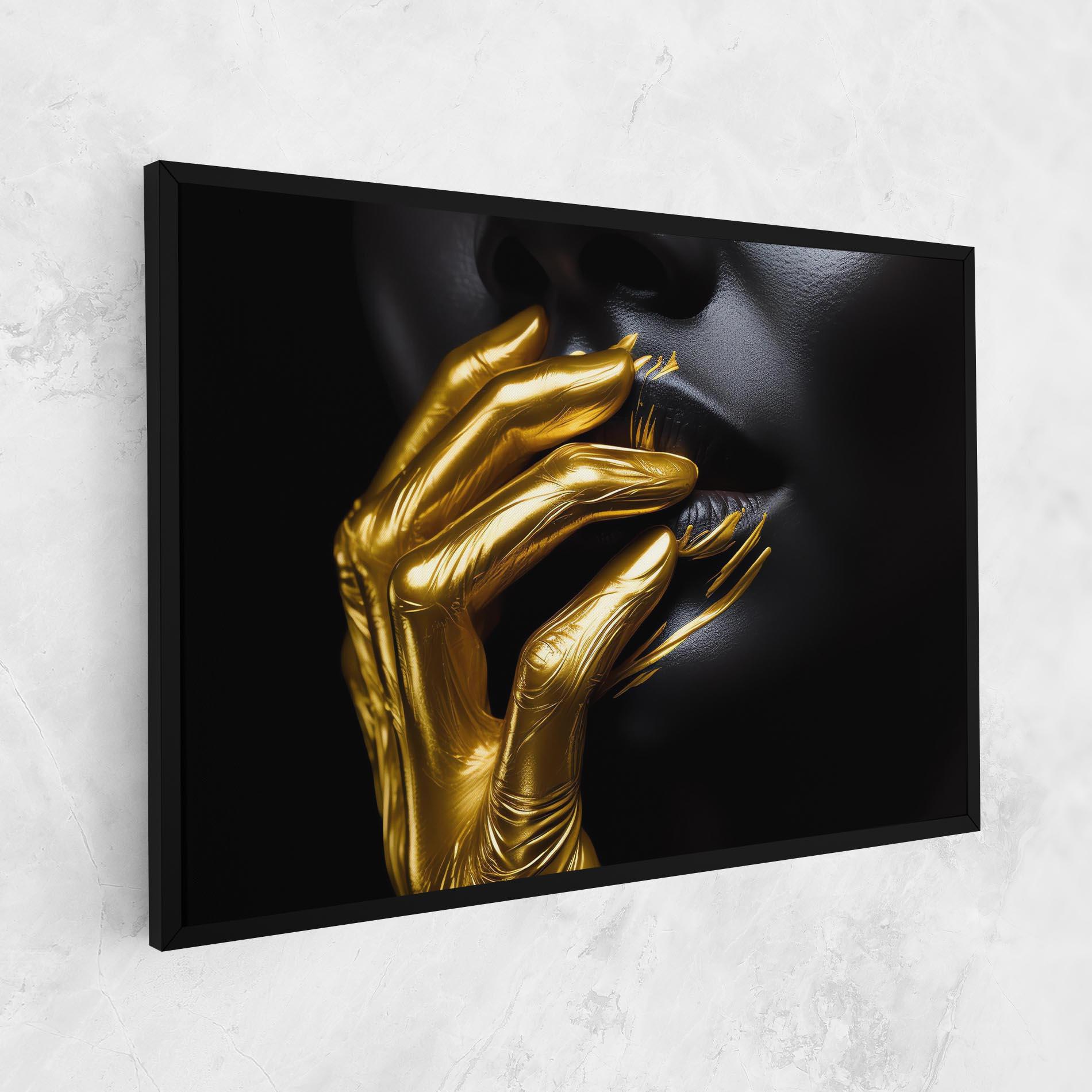 Vászonkép Gold Small Hand mockup 1
