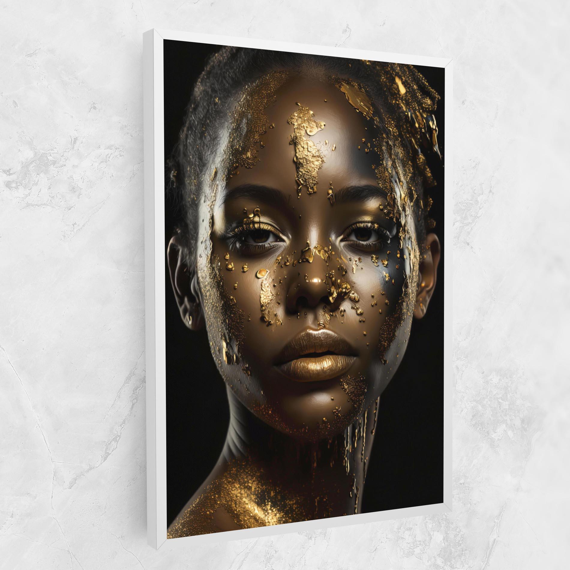 Vászonkép Attractive Gold Woman mockup 1