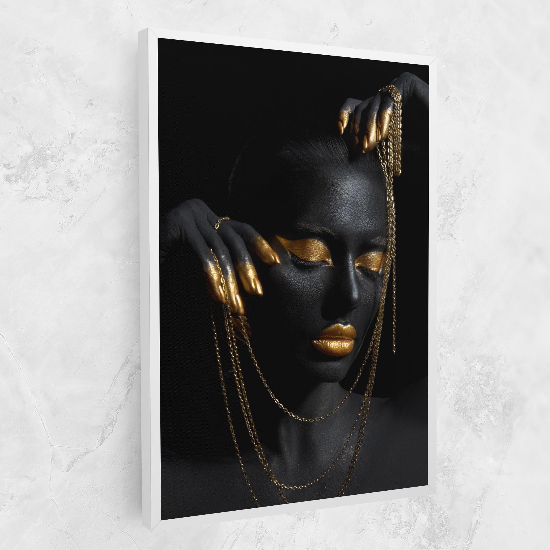 Vászonkép Gold Black Skin mockup 1