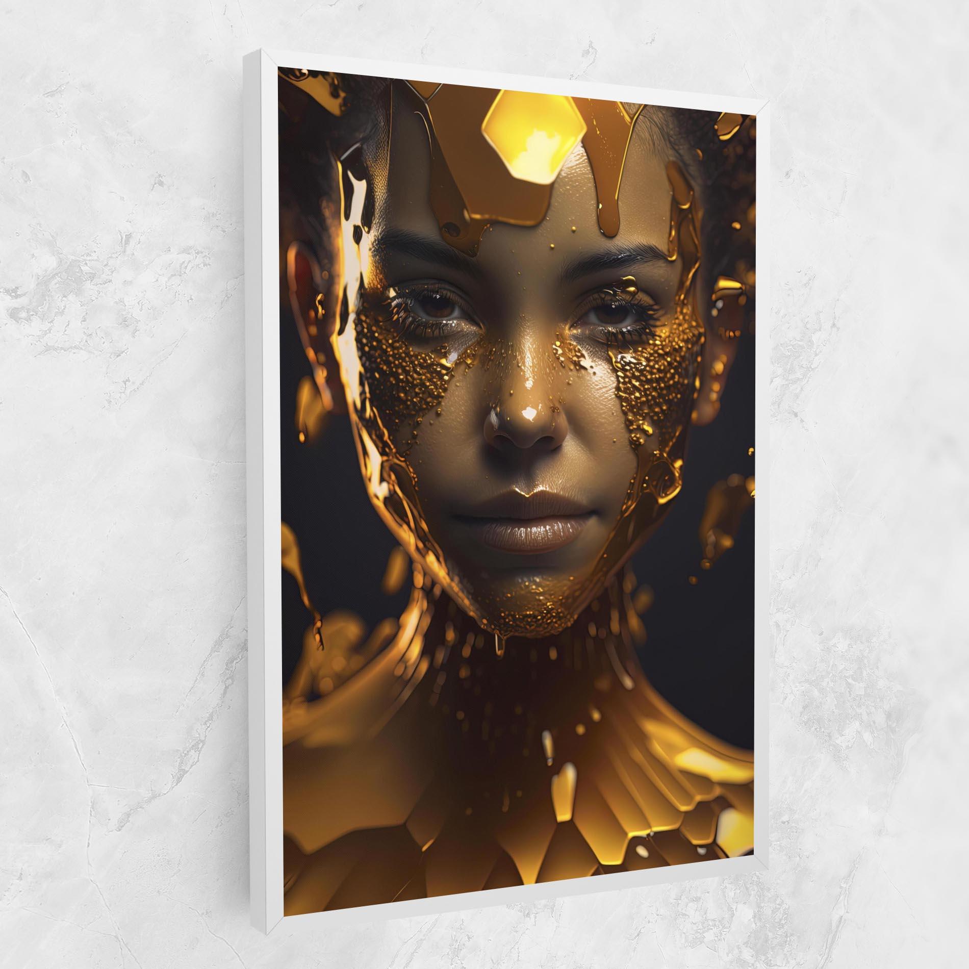 Vászonkép Gold Honeycomb Girl mockup 1