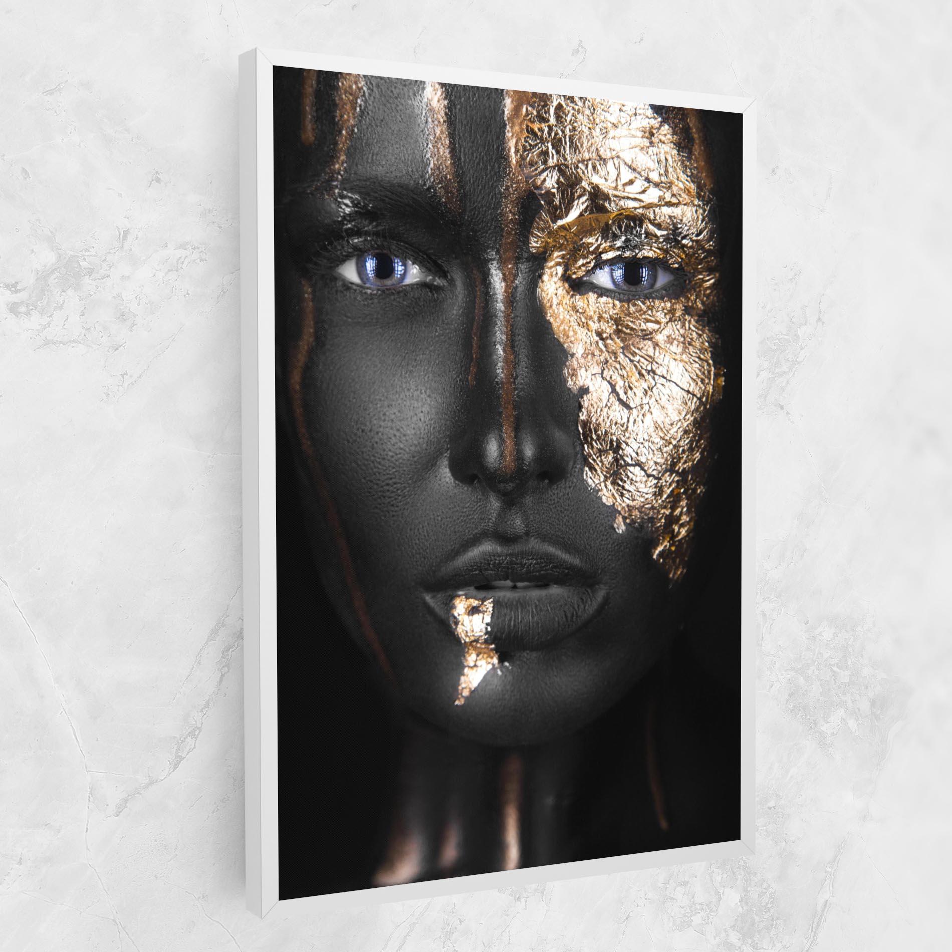 Vászonkép Golden Face mockup 1