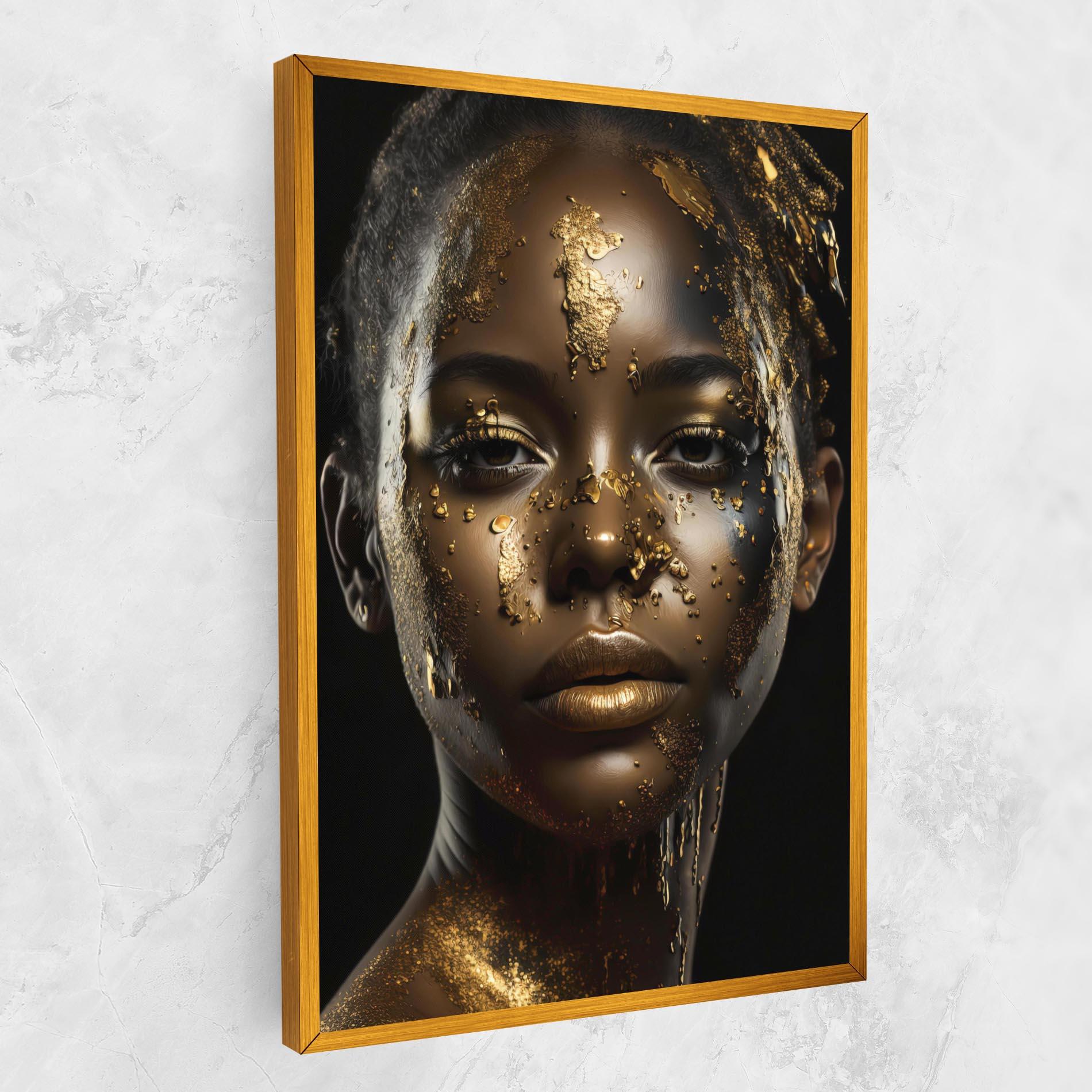 Vászonkép Attractive Gold Woman mockup 1