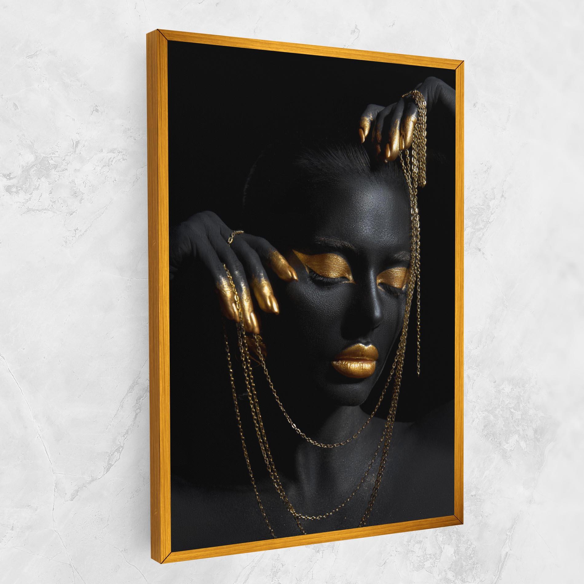 Vászonkép Gold Black Skin mockup 1