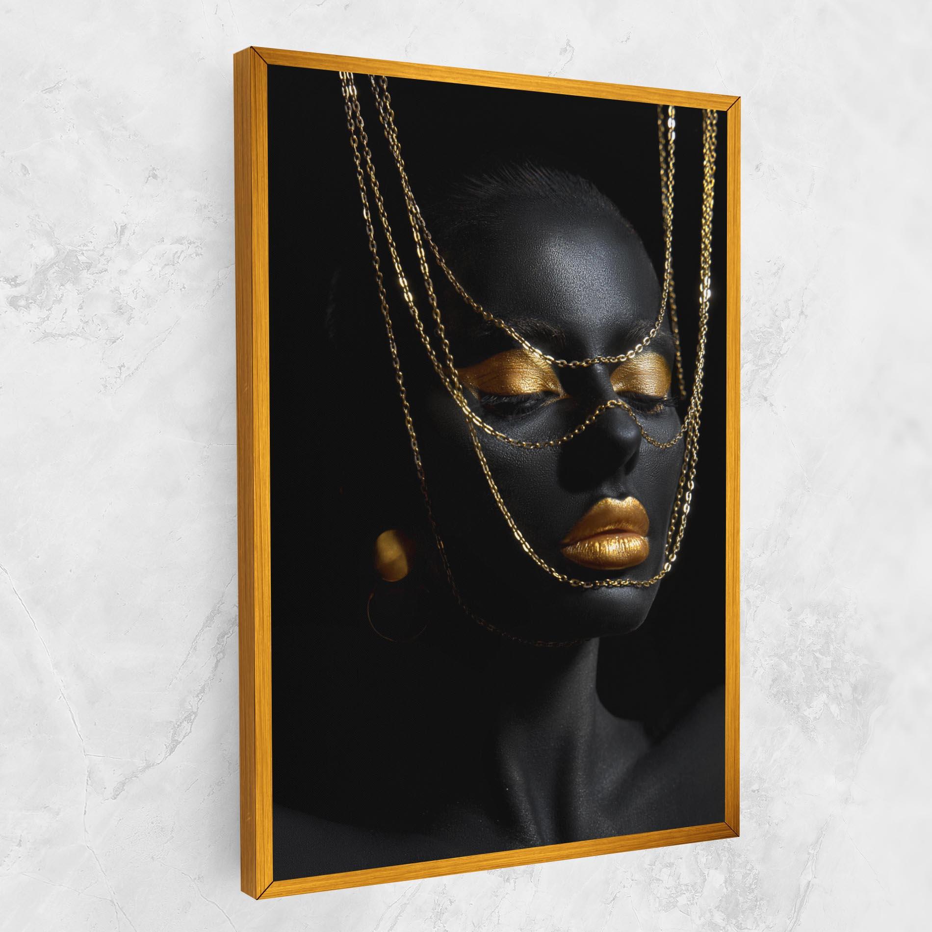 Vászonkép Gold Chain Girl mockup 1