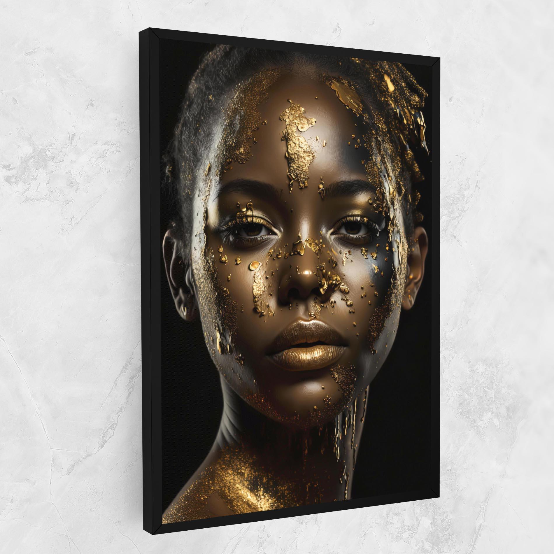 Vászonkép Attractive Gold Woman mockup 1