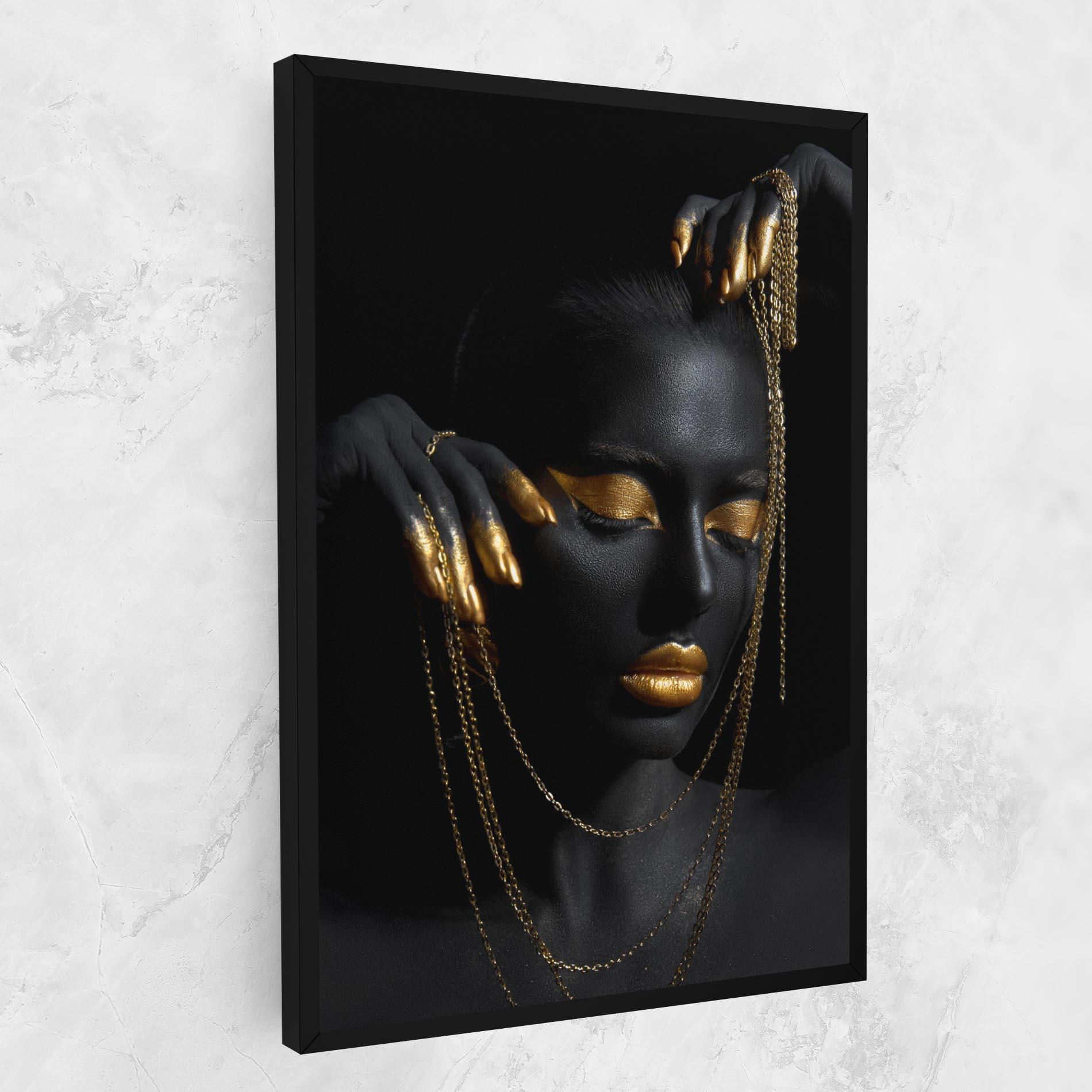 Vászonkép Gold Black Skin mockup 1