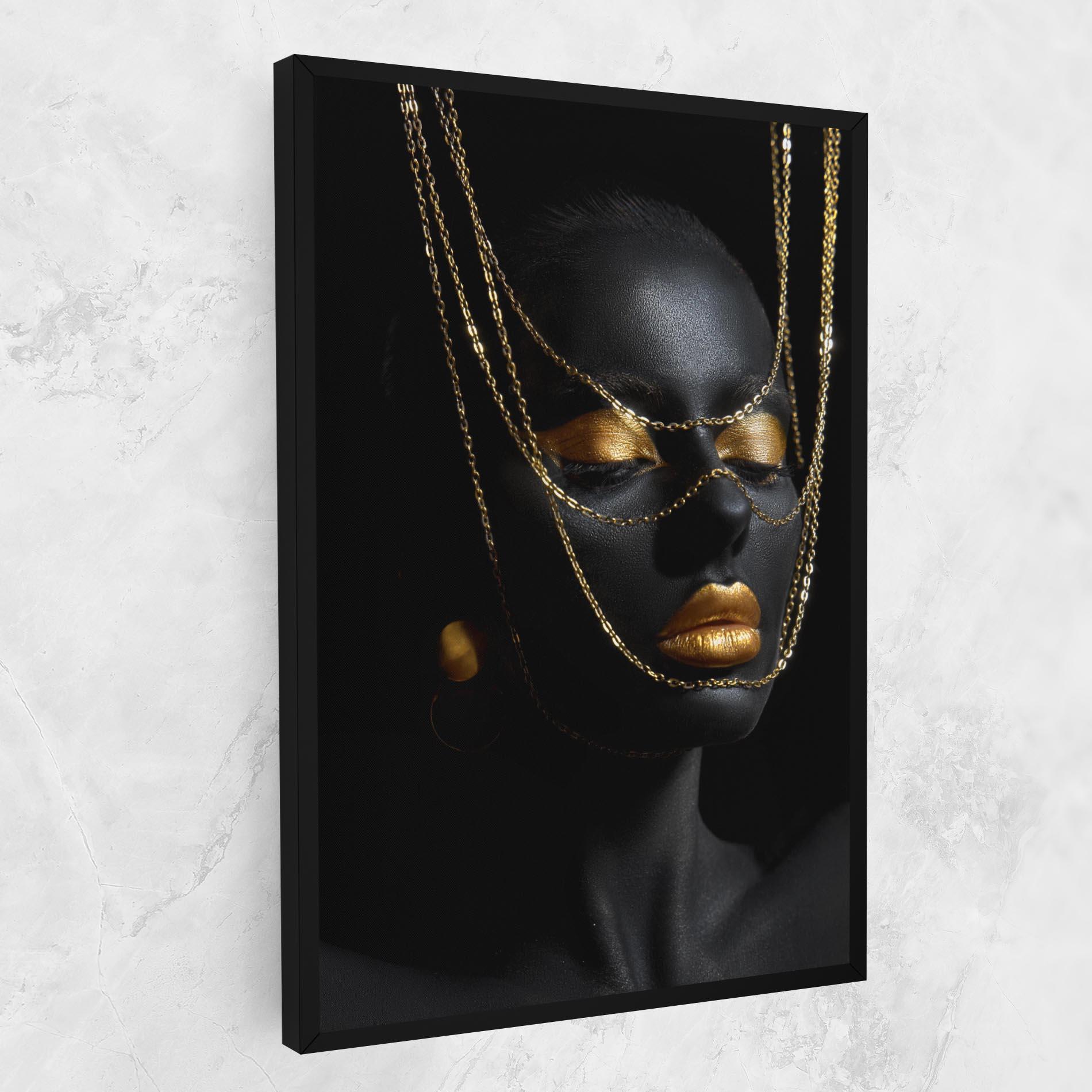 Vászonkép Gold Chain Girl mockup 1