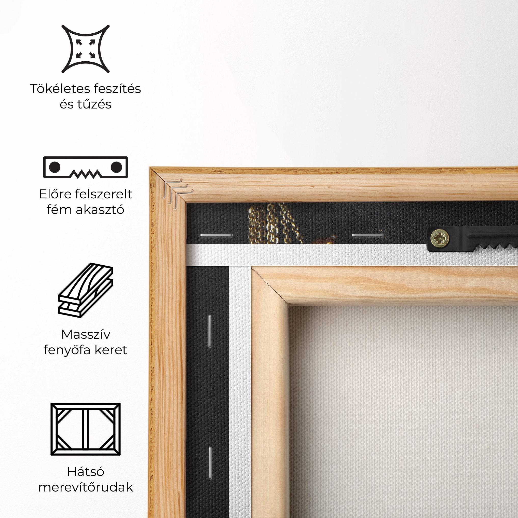 Vászonkép Gold Black Skin mockup 5