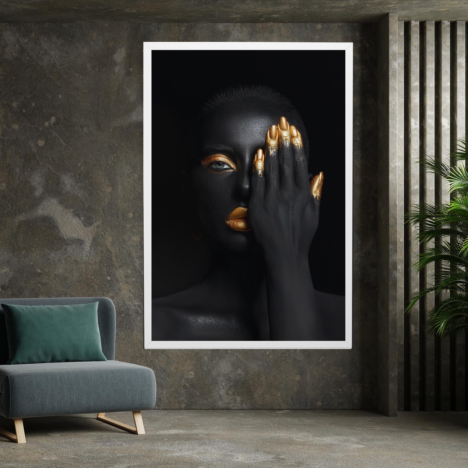 Vászonkép Gold Makeup Chain mockup 7