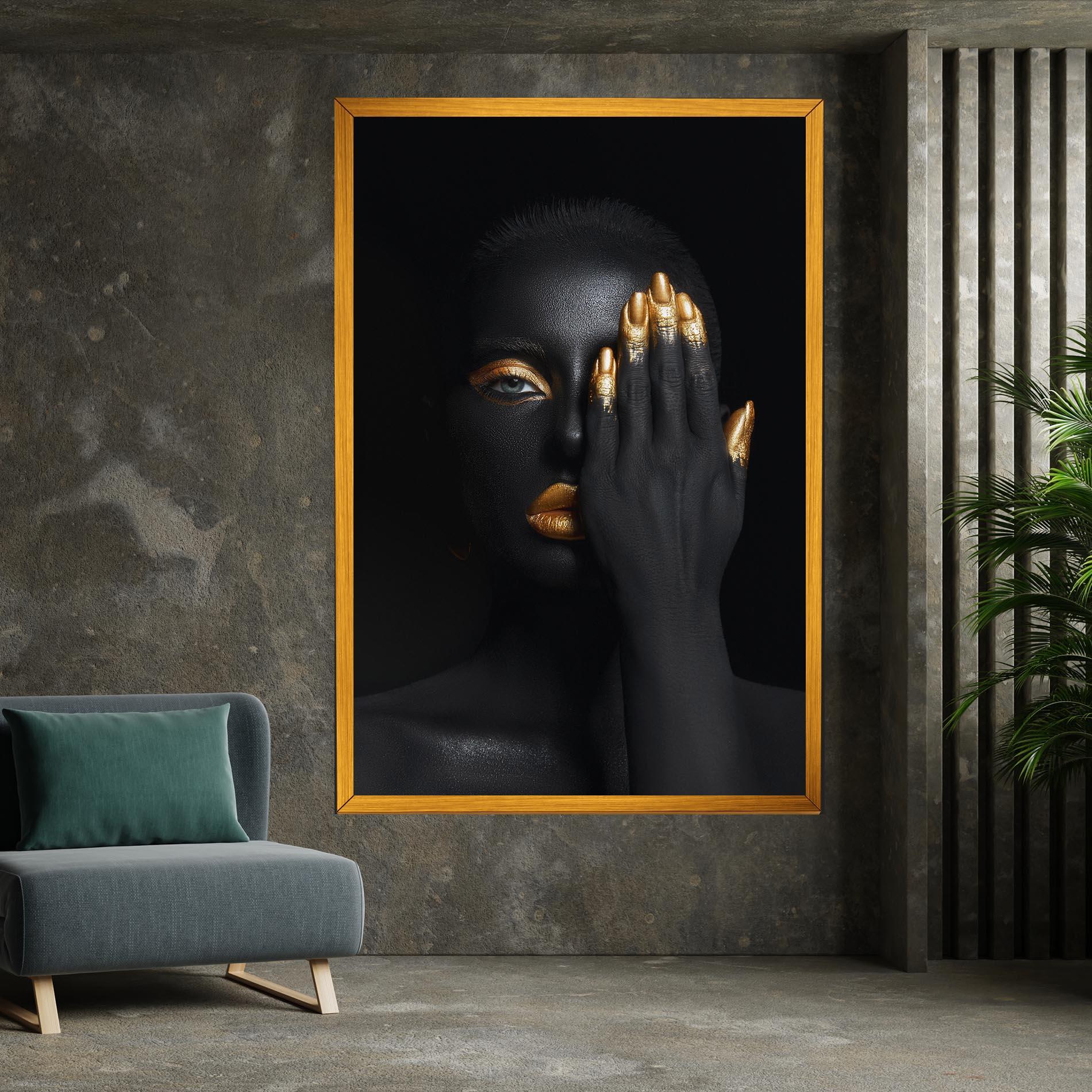 Vászonkép Gold Makeup Chain mockup 7