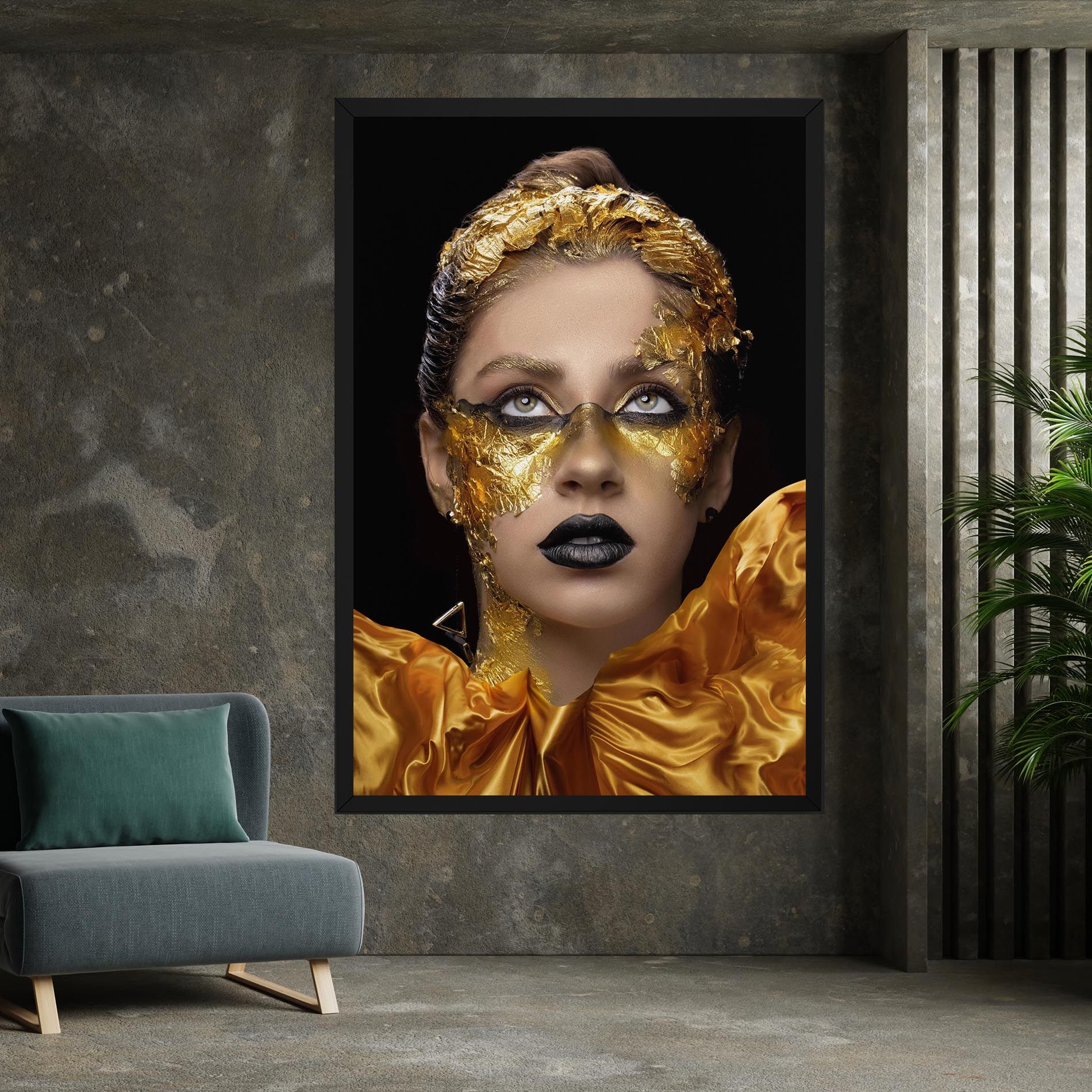 Glamorous Gold Outfit mockup 7