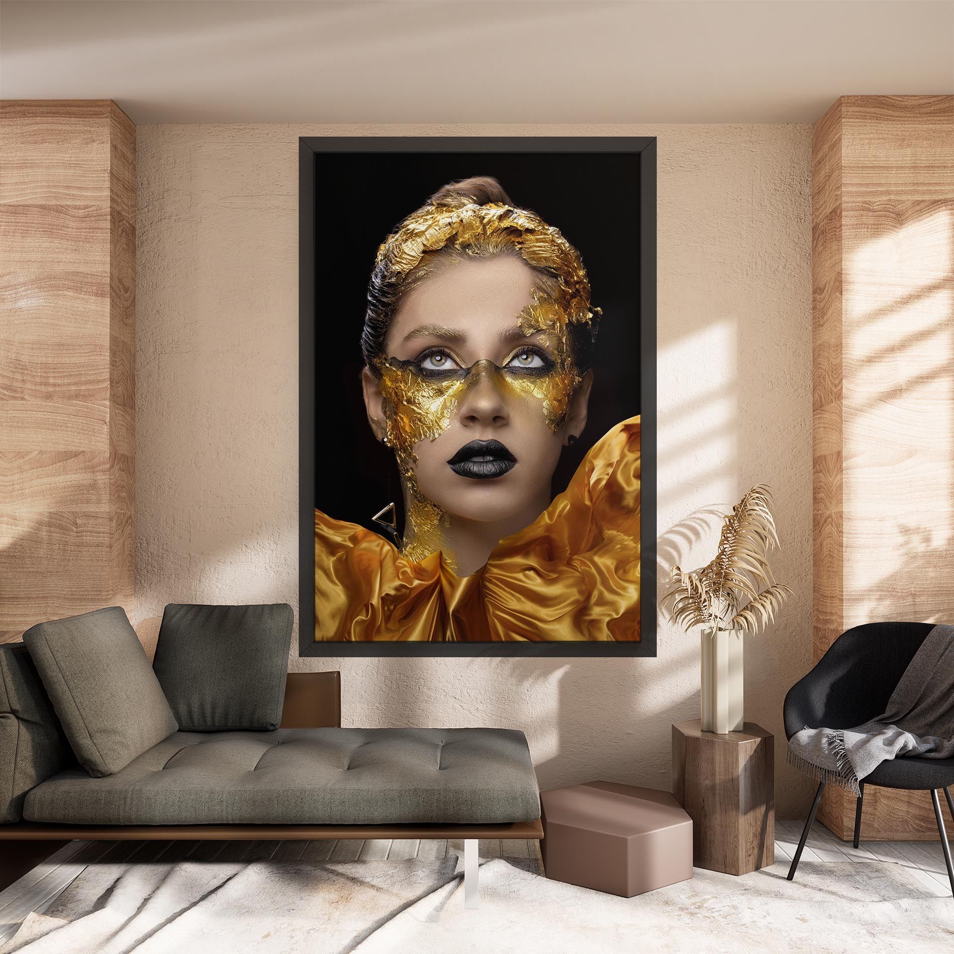 Glamorous Gold Outfit mockup 8