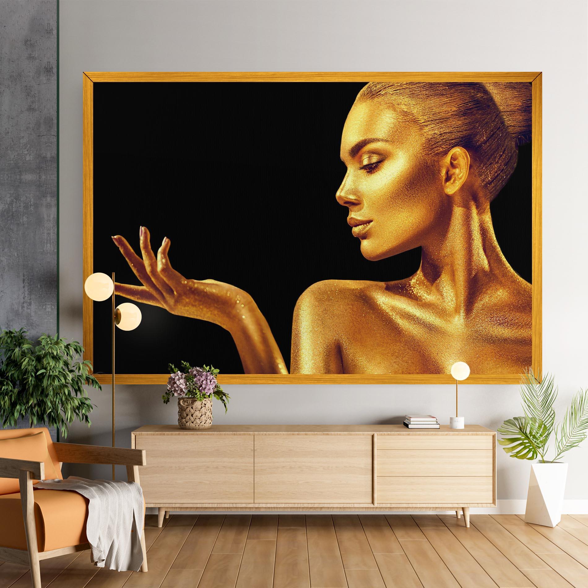 Vászonkép Golden Glamour mockup 9