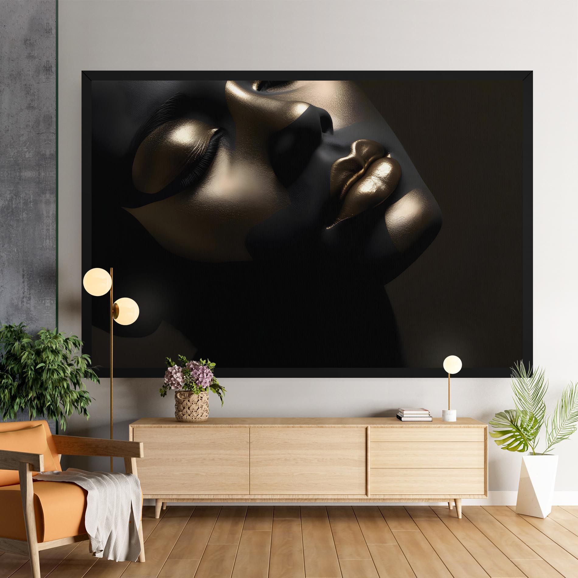 Dark Gold Face mockup 9