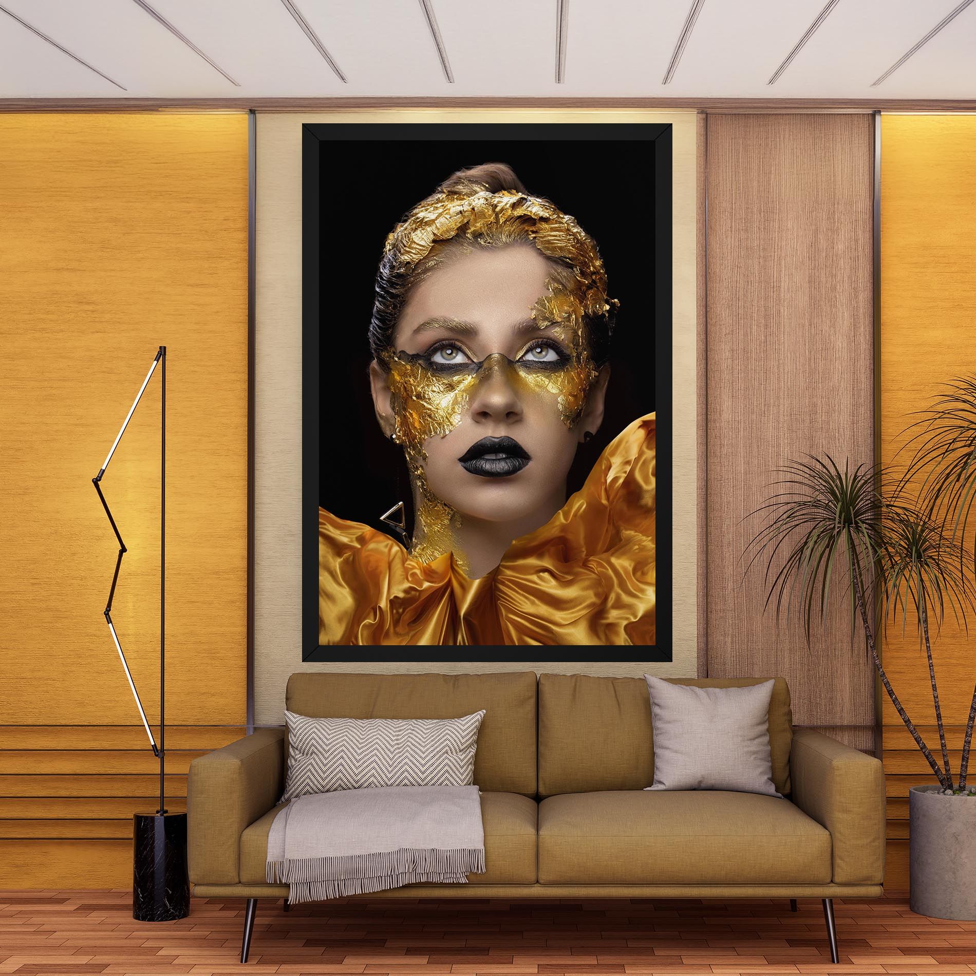 Glamorous Gold Outfit mockup 9