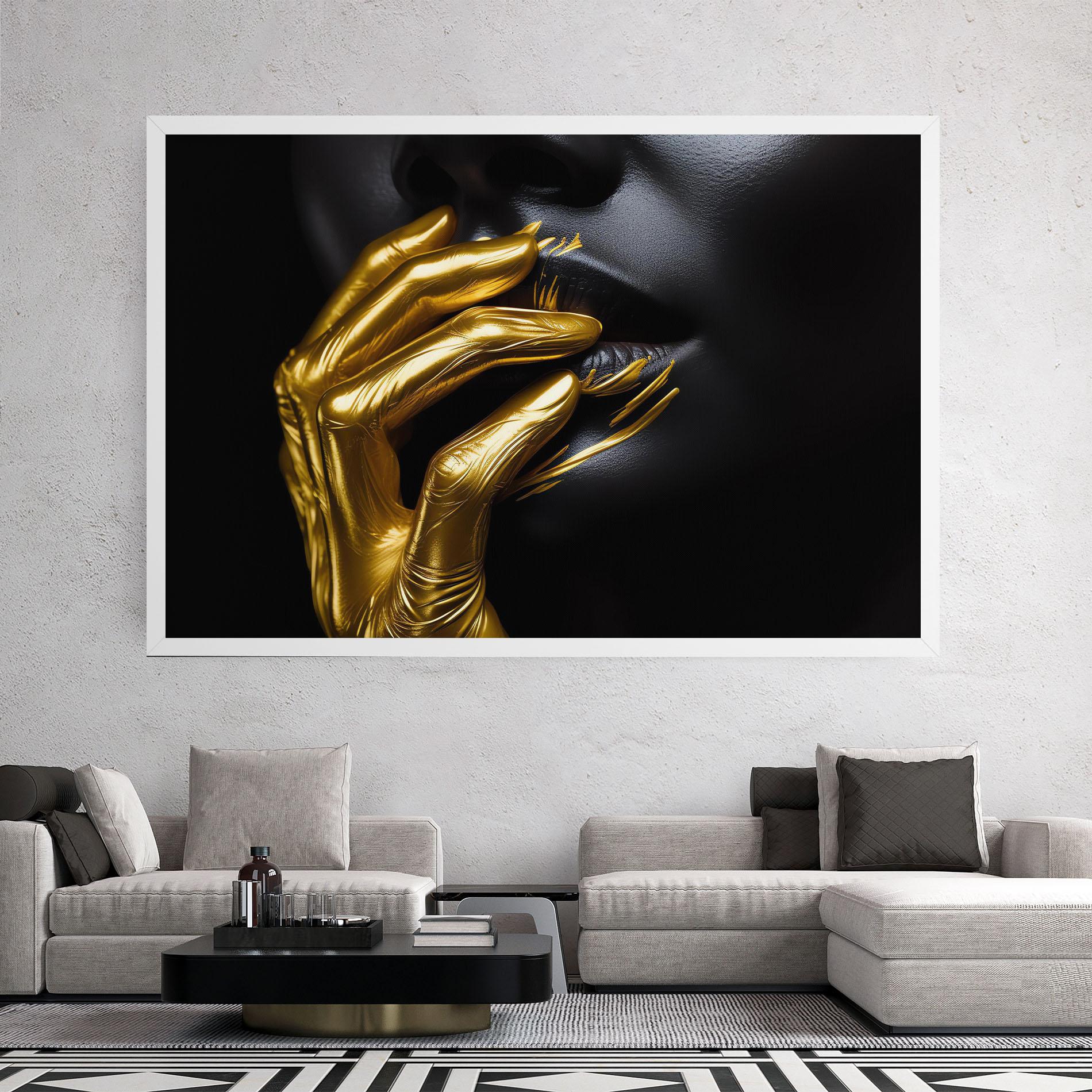 Vászonkép Gold Small Hand mockup 2