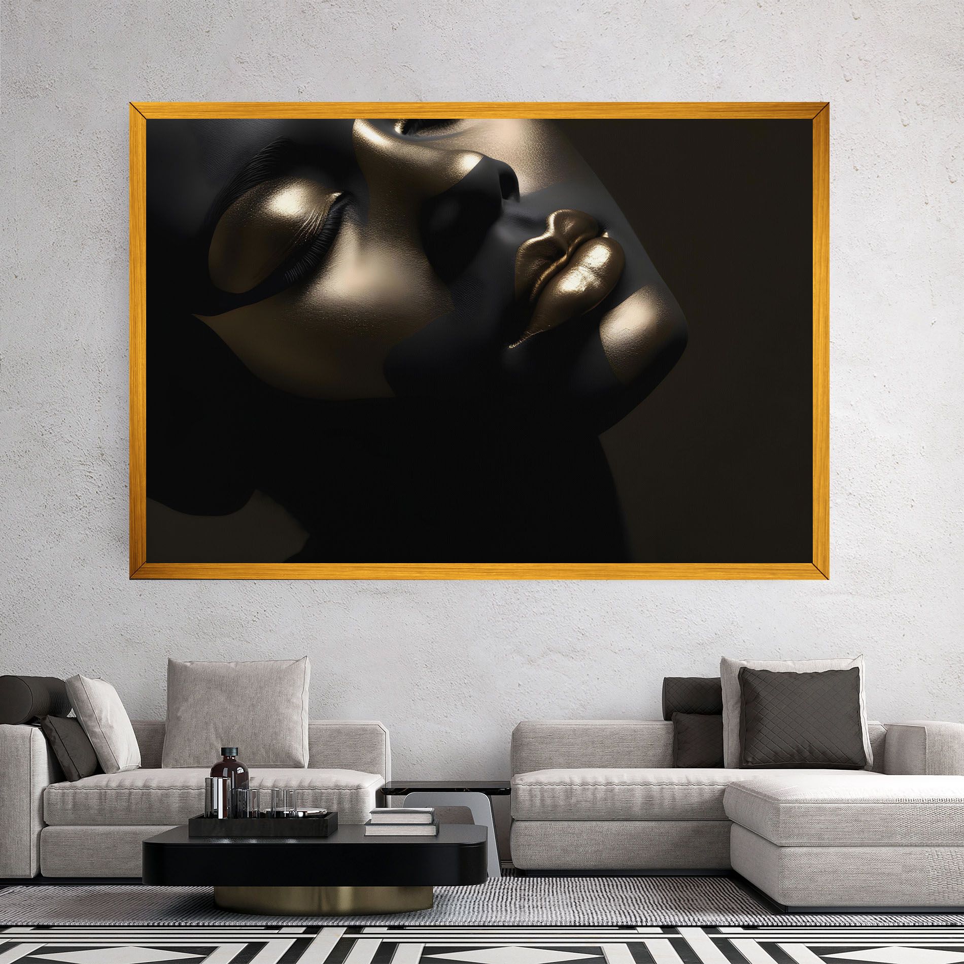 Dark Gold Face mockup 2