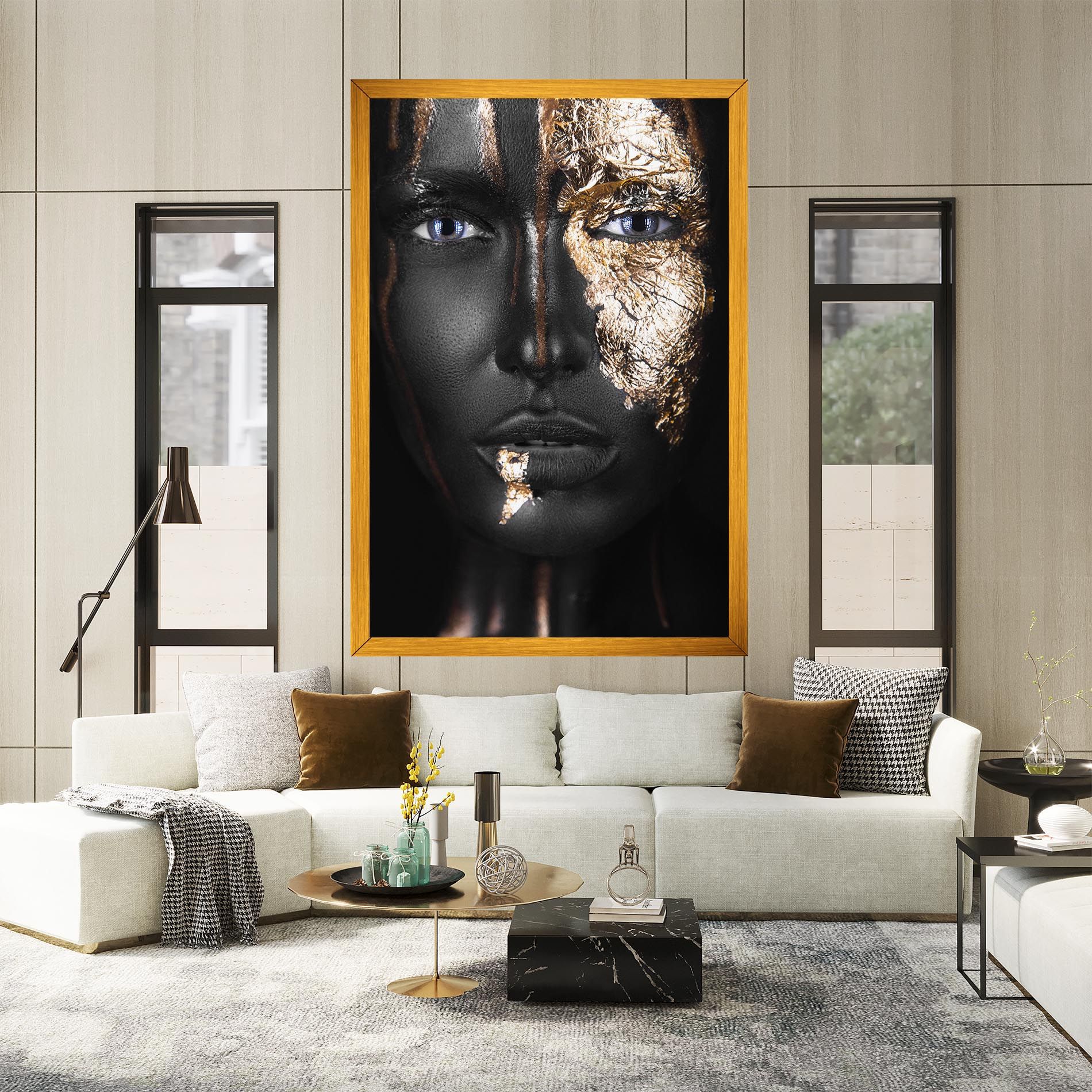 Golden Face mockup 2