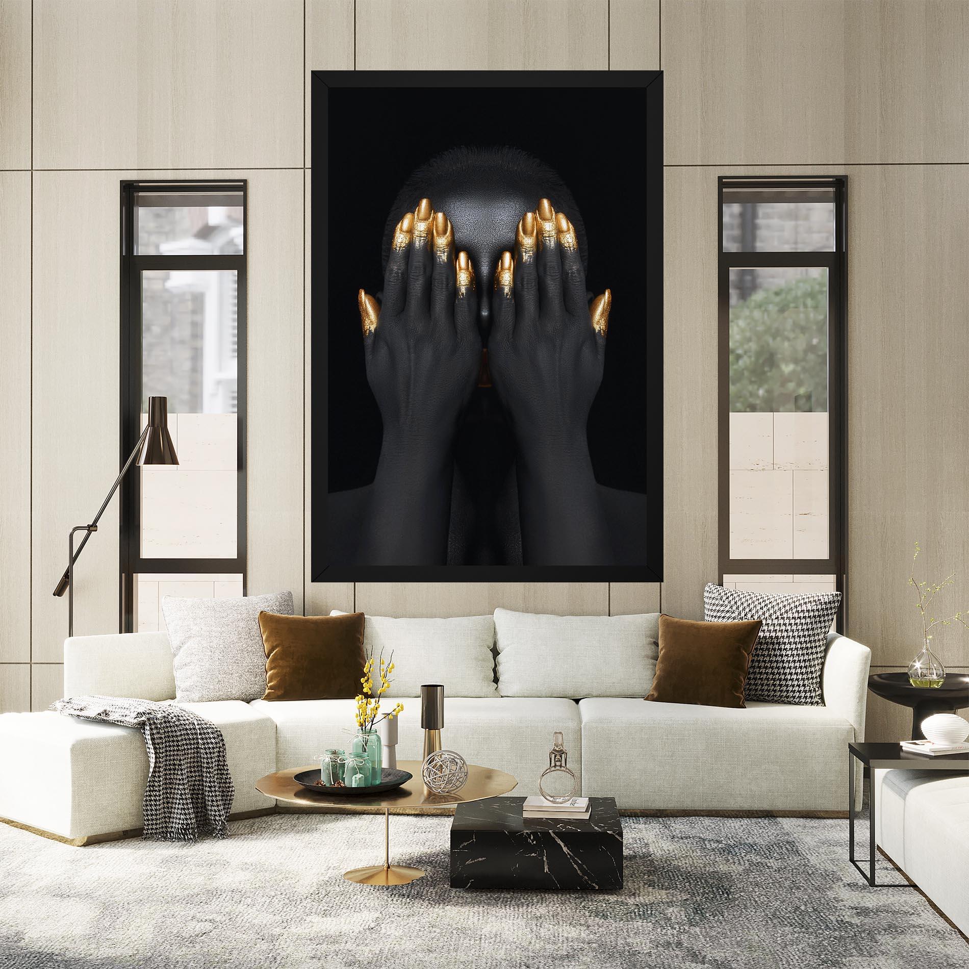 Vászonkép Gold Fingertips Chain mockup 2