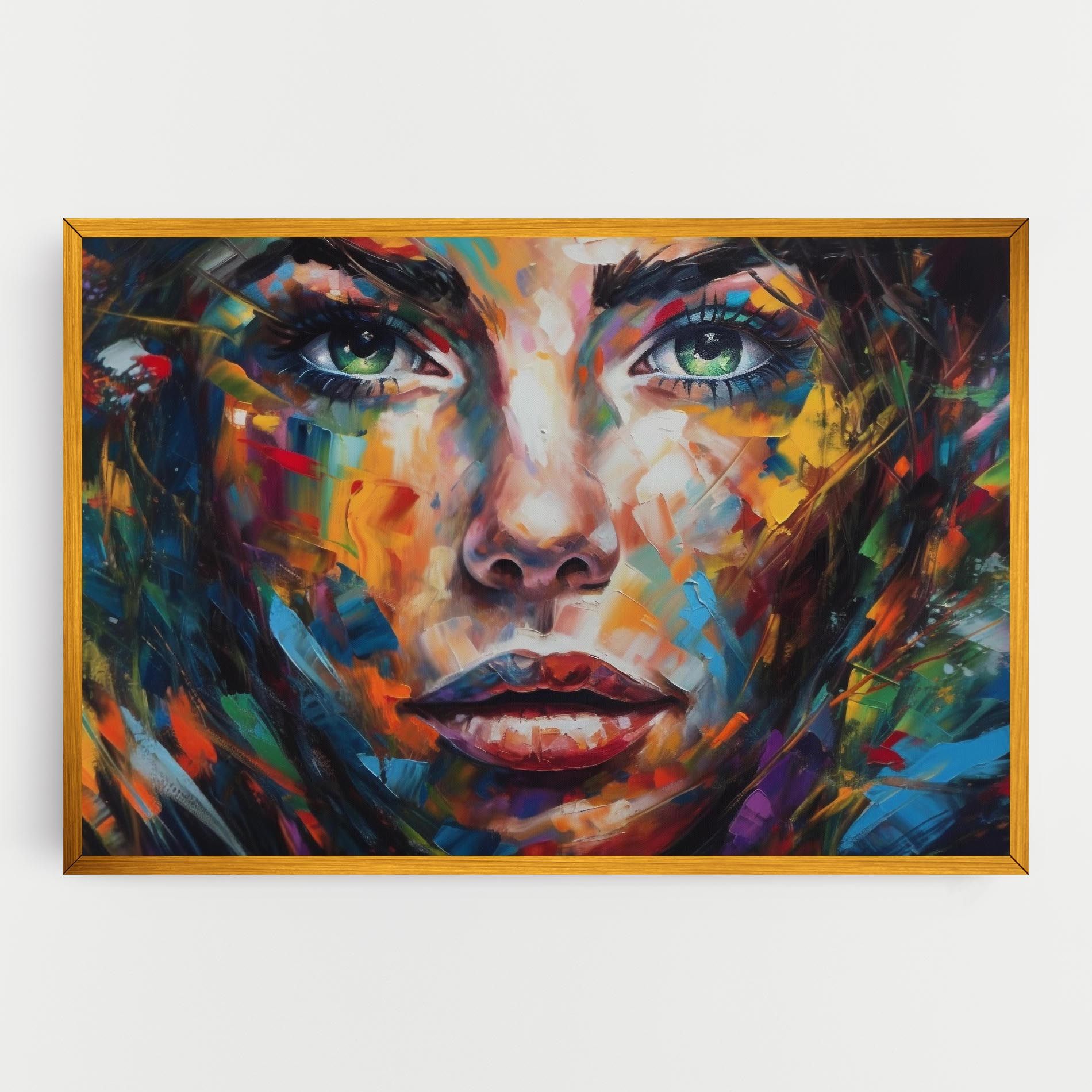 Vibrant Color Woman Paint mockup 0