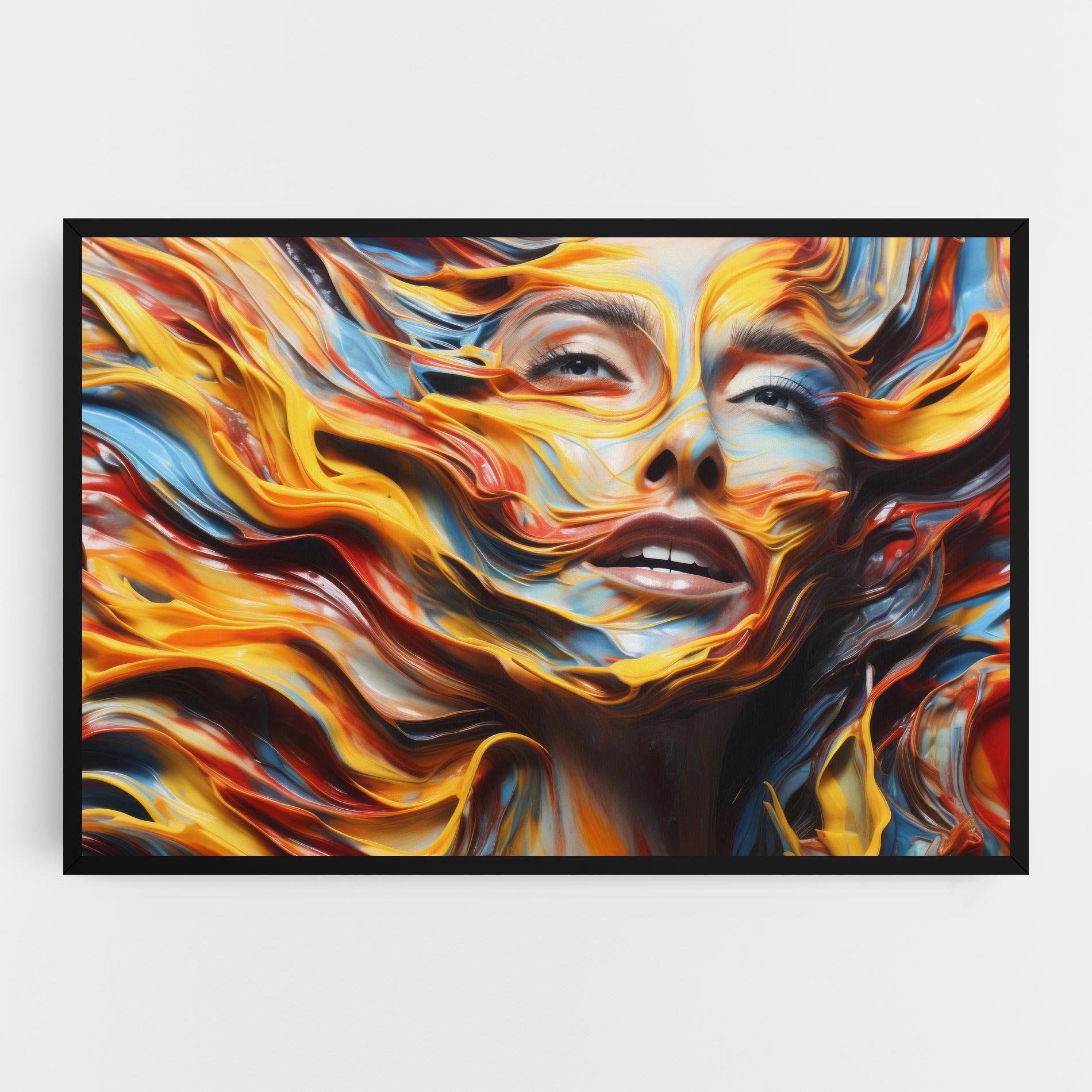 Vászonkép Painted Woman mockup 0