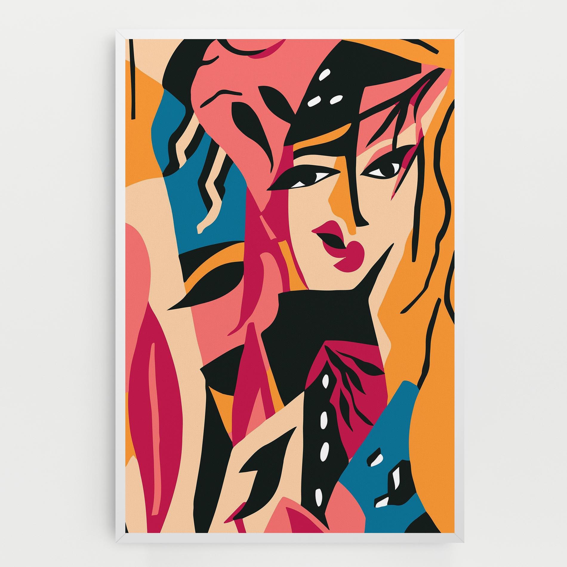 Vászonkép Crowd Face mockup 0