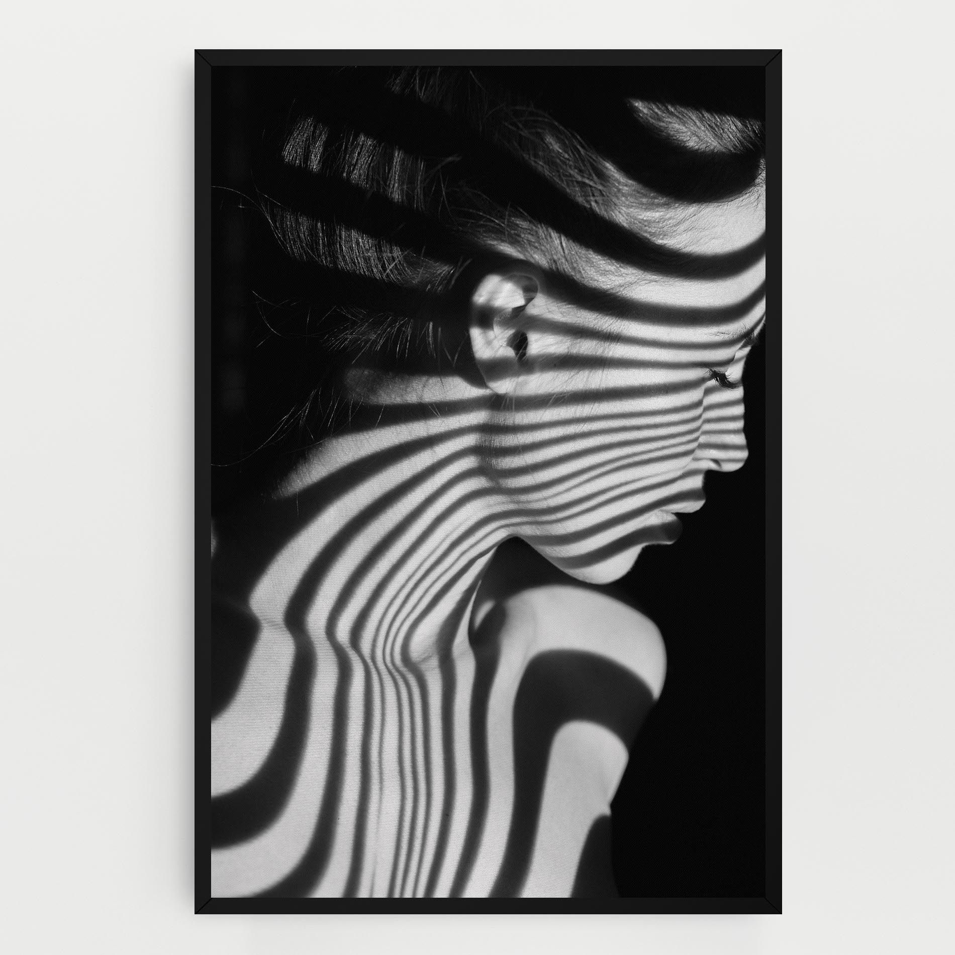 Zebra Stripes Woman mockup 0