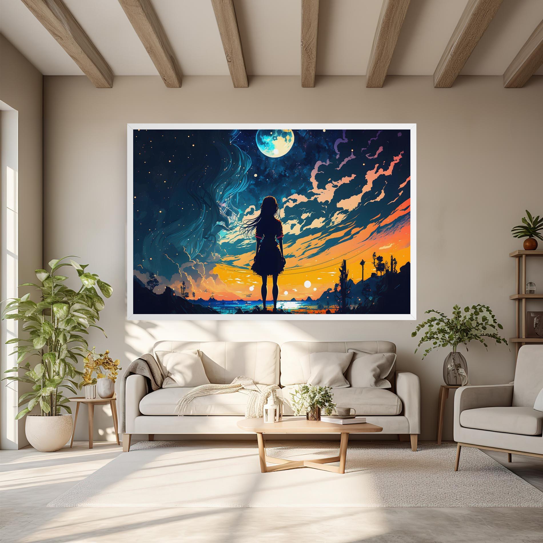 Vászonkép Mystical Woman Fairytale mockup 6