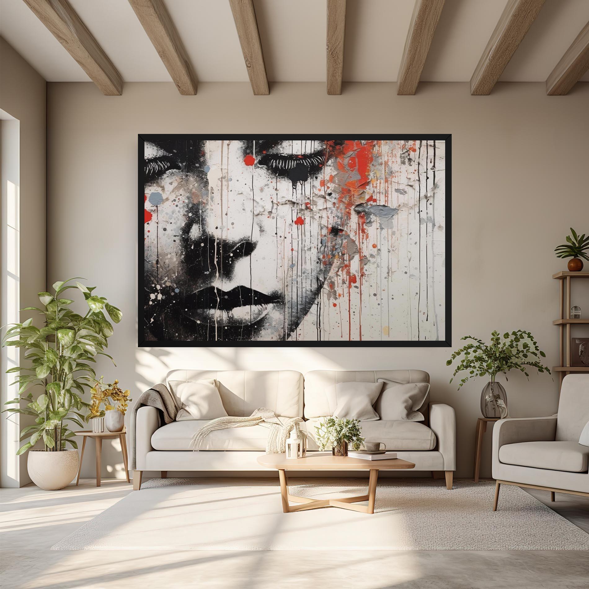 Vászonkép Ink Street Graffiti mockup 6