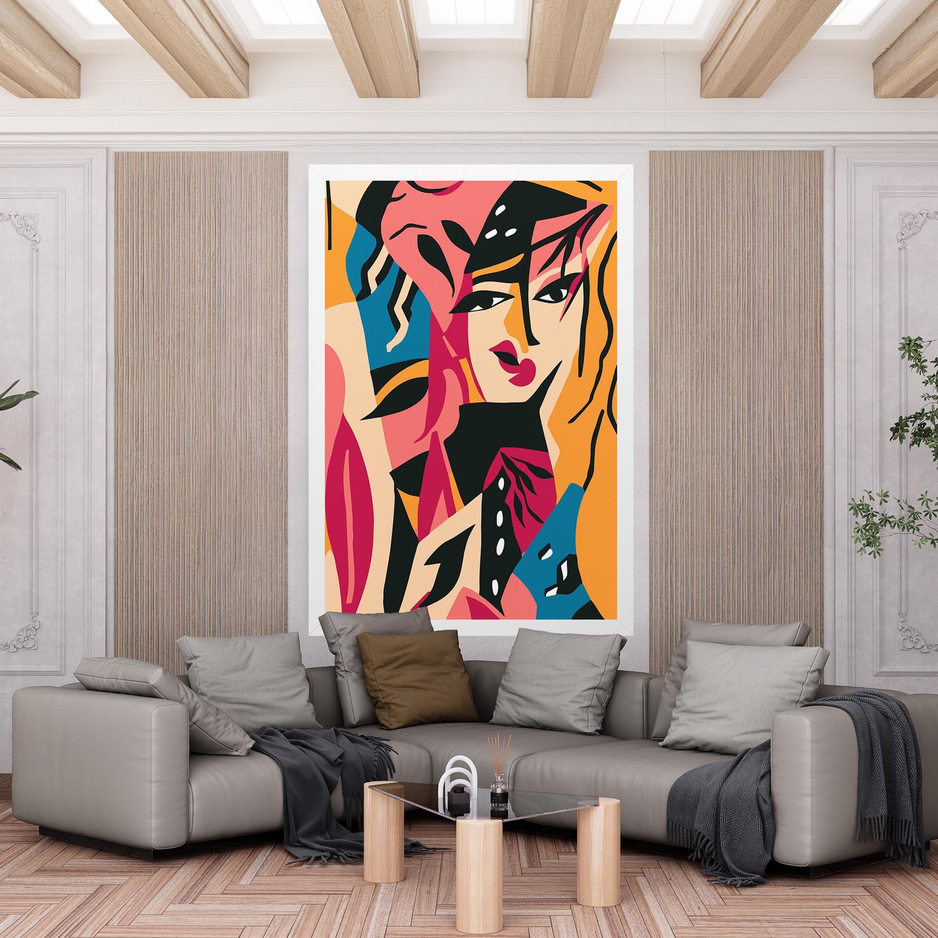 Vászonkép Crowd Face mockup 6