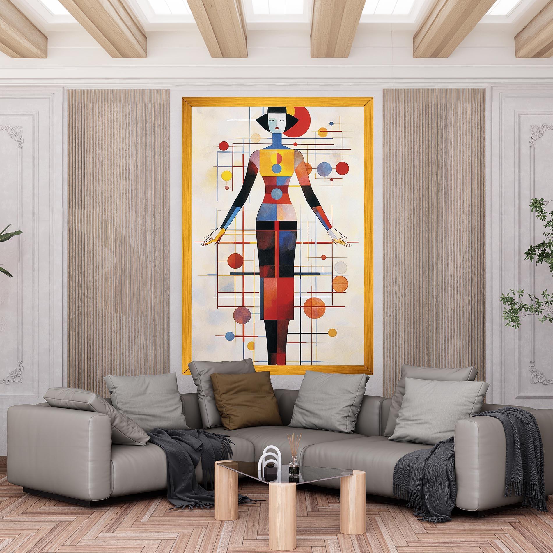 Vászonkép Poster Woman Artist mockup 6