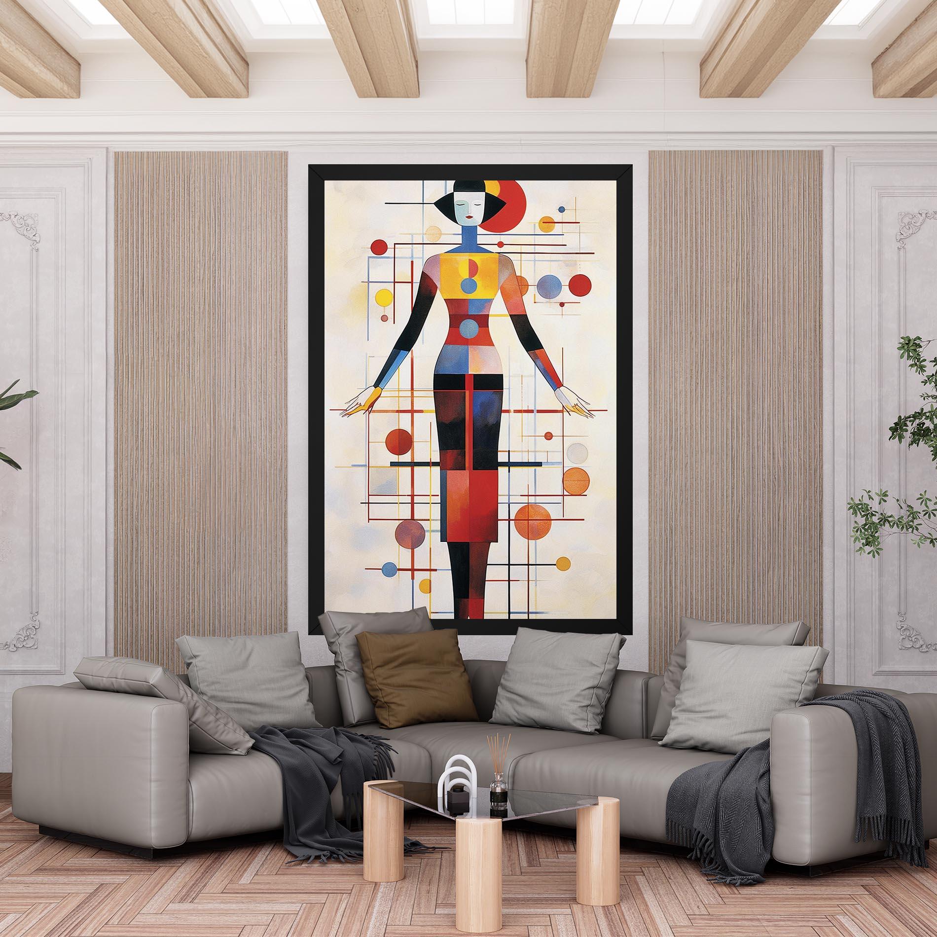Vászonkép Poster Woman Artist mockup 6