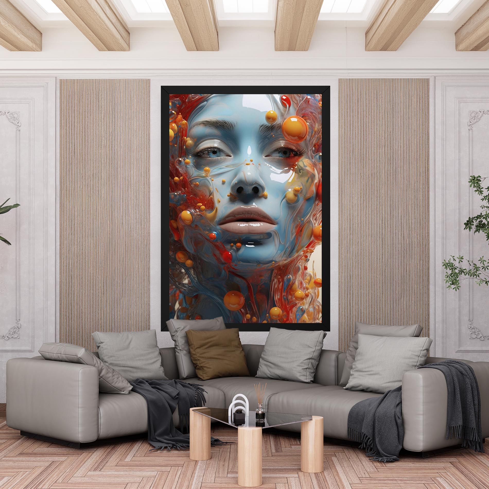 Pretty Blue Face mockup 6