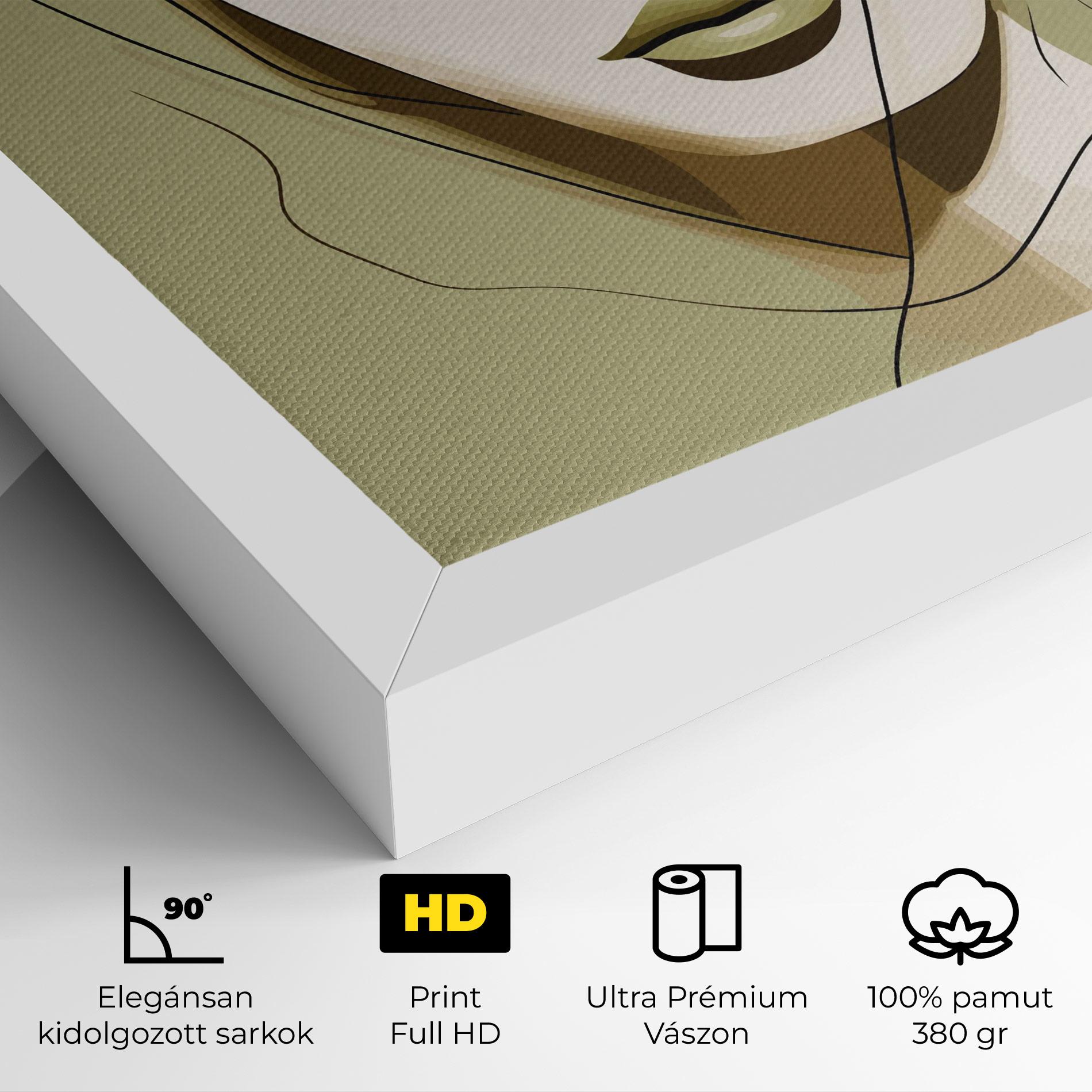 Vászonkép Cream Womans Face mockup 4