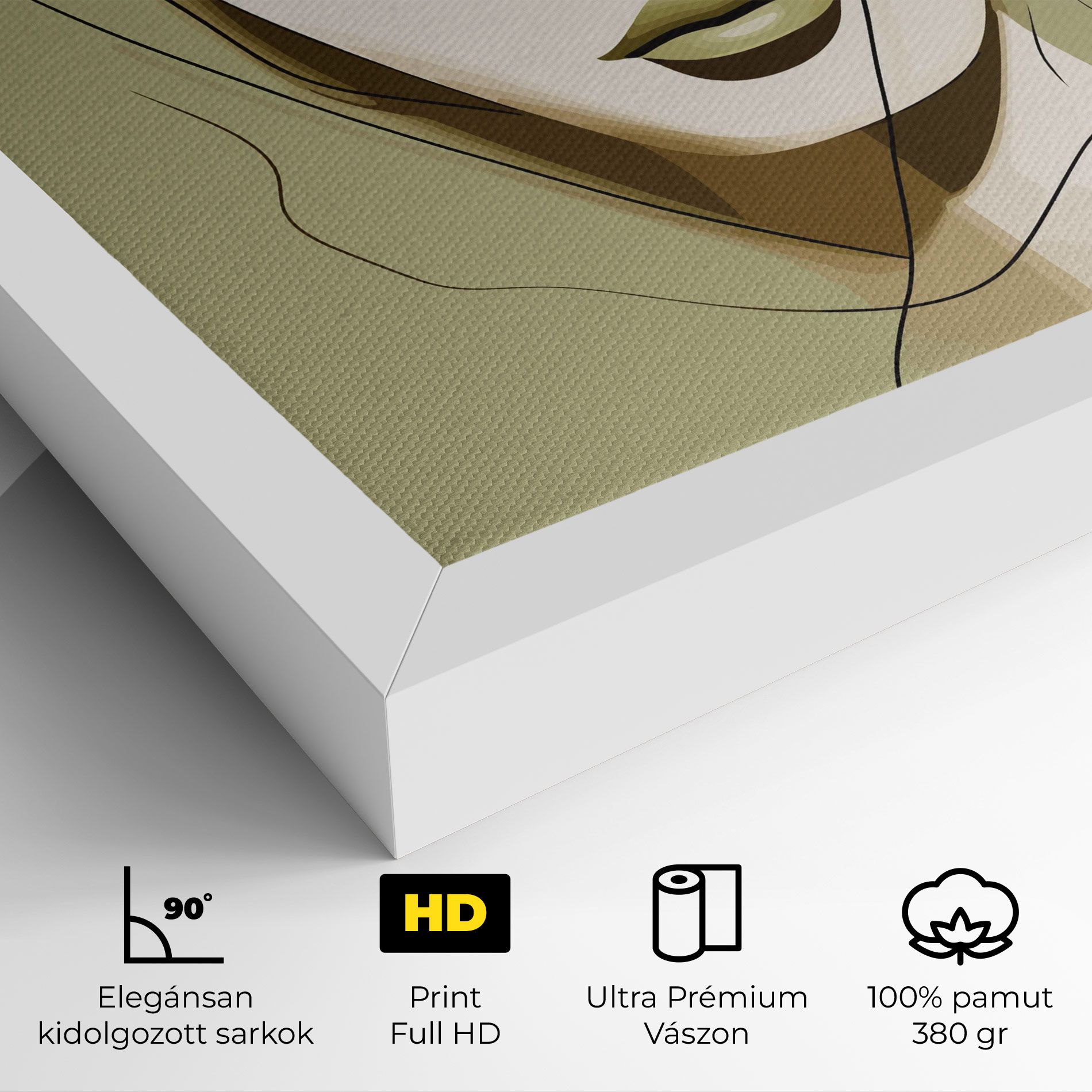 Cream Womans Face mockup 4