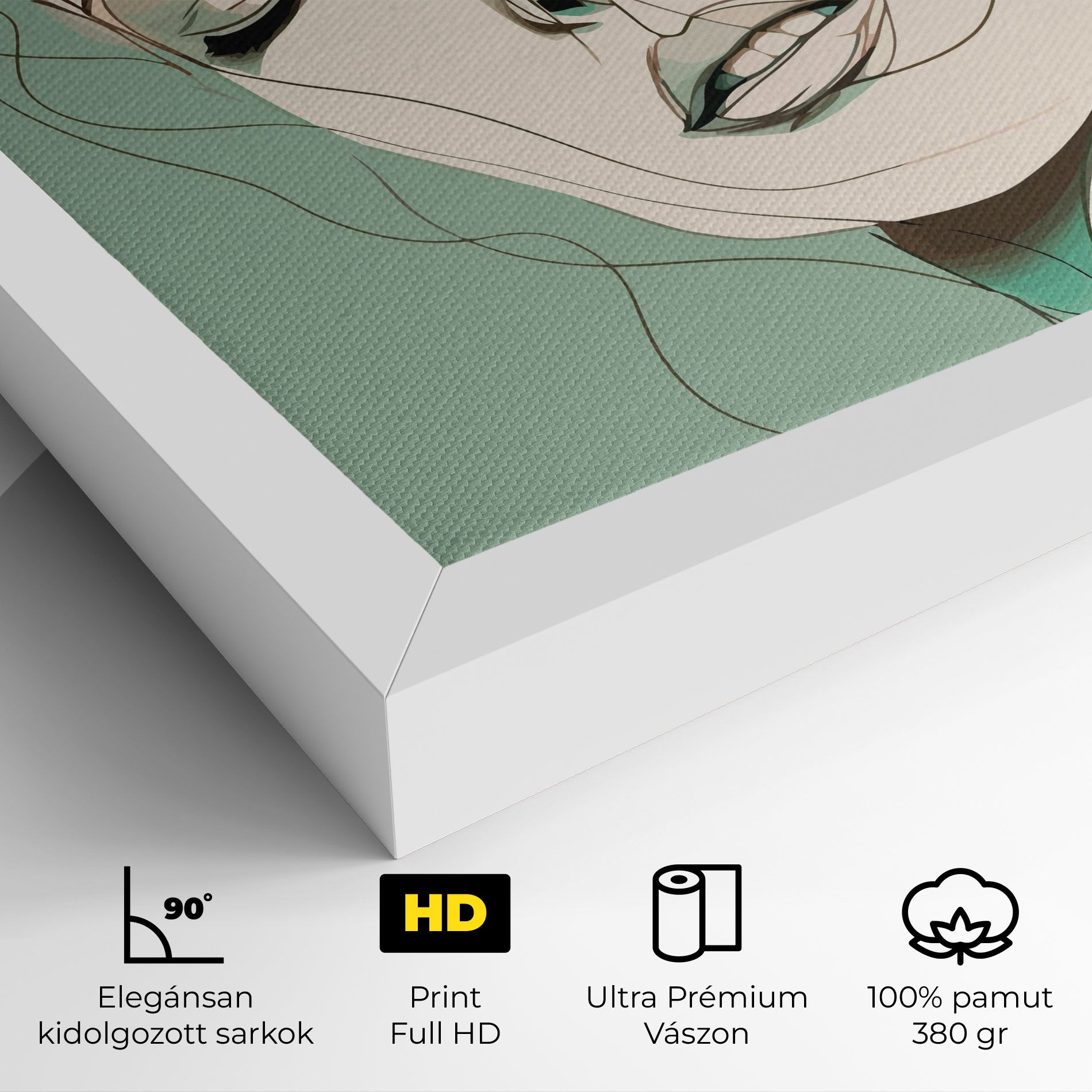 Green White Face mockup 4