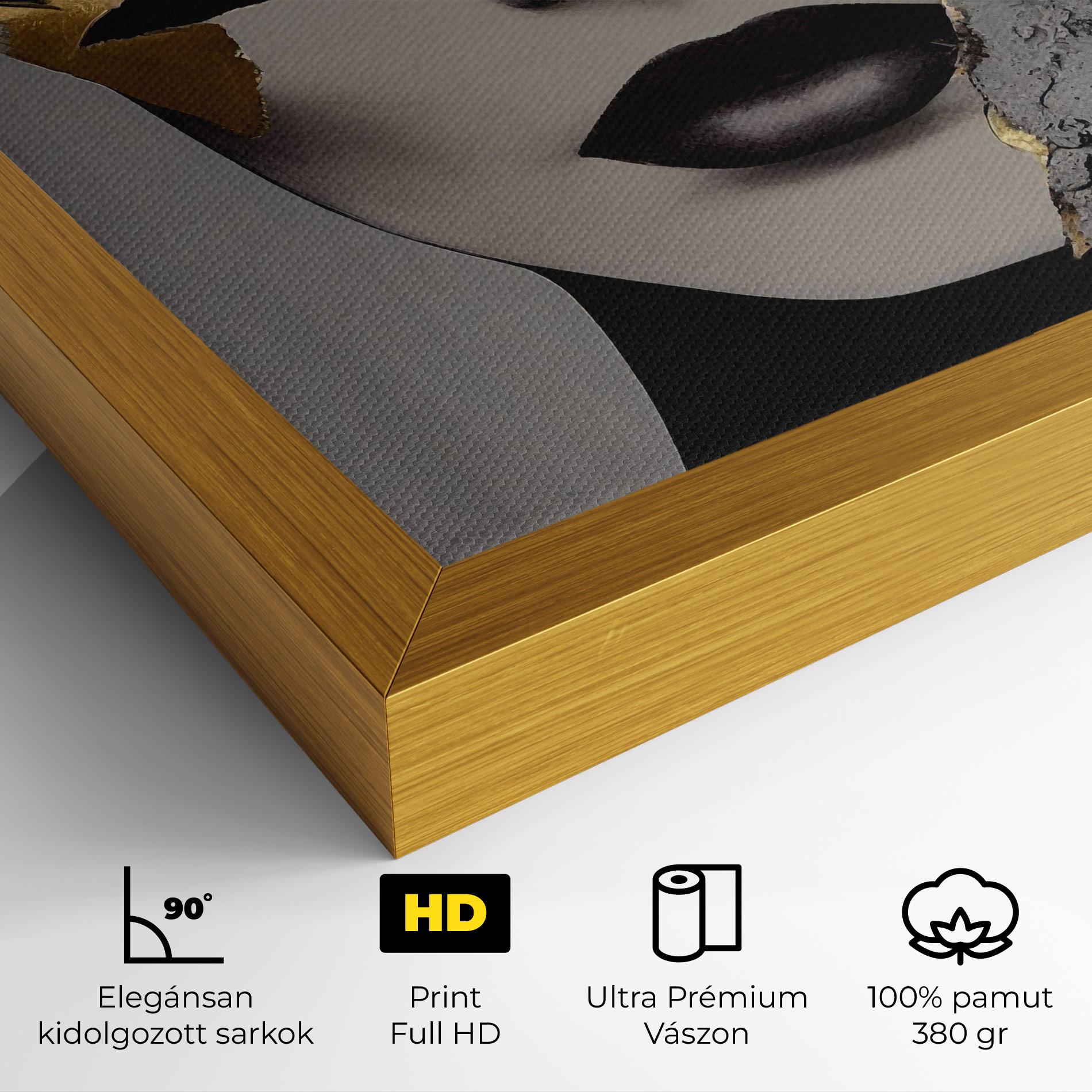 Vászonkép Modern Golden Paint mockup 4