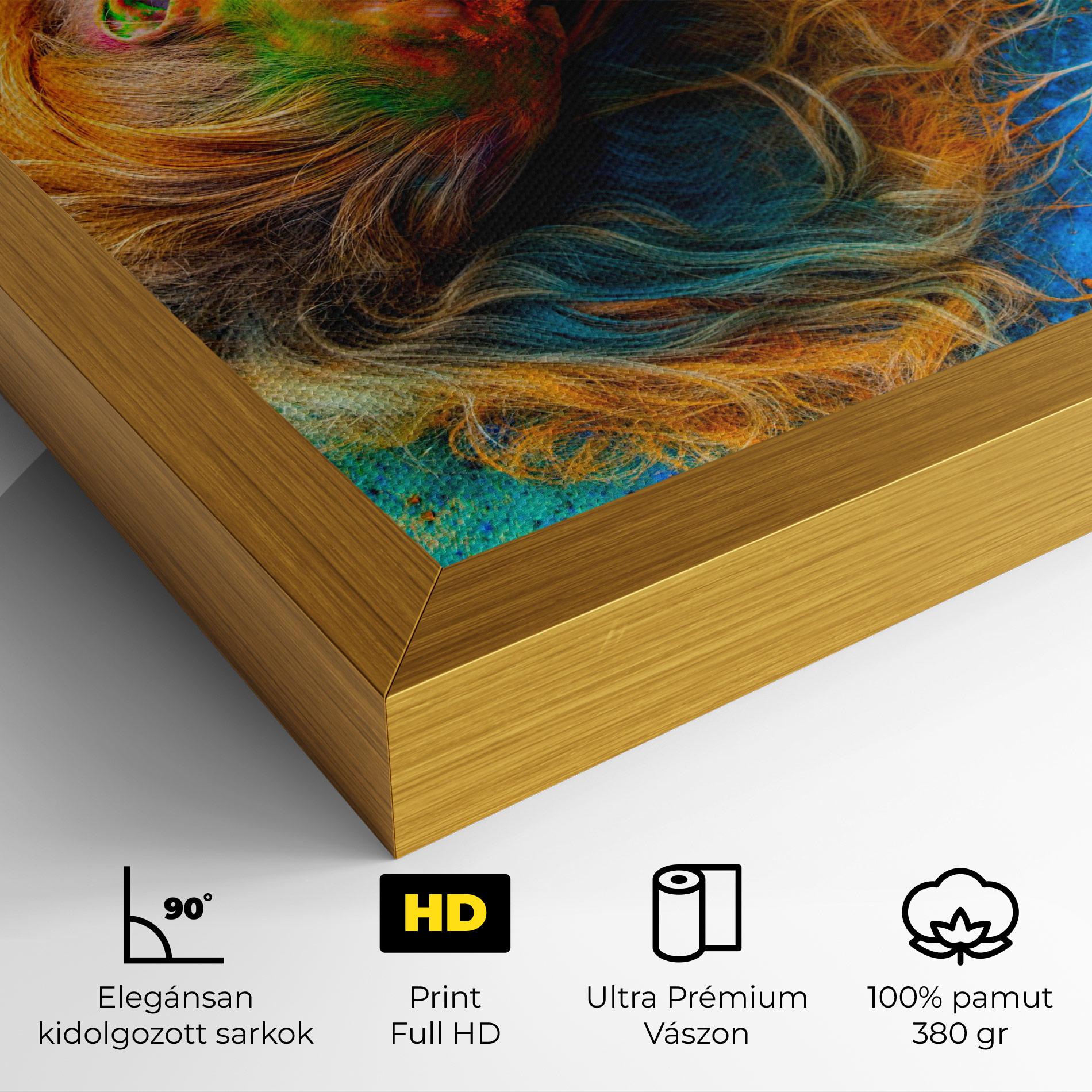 Vászonkép Powder Holi Woman mockup 4