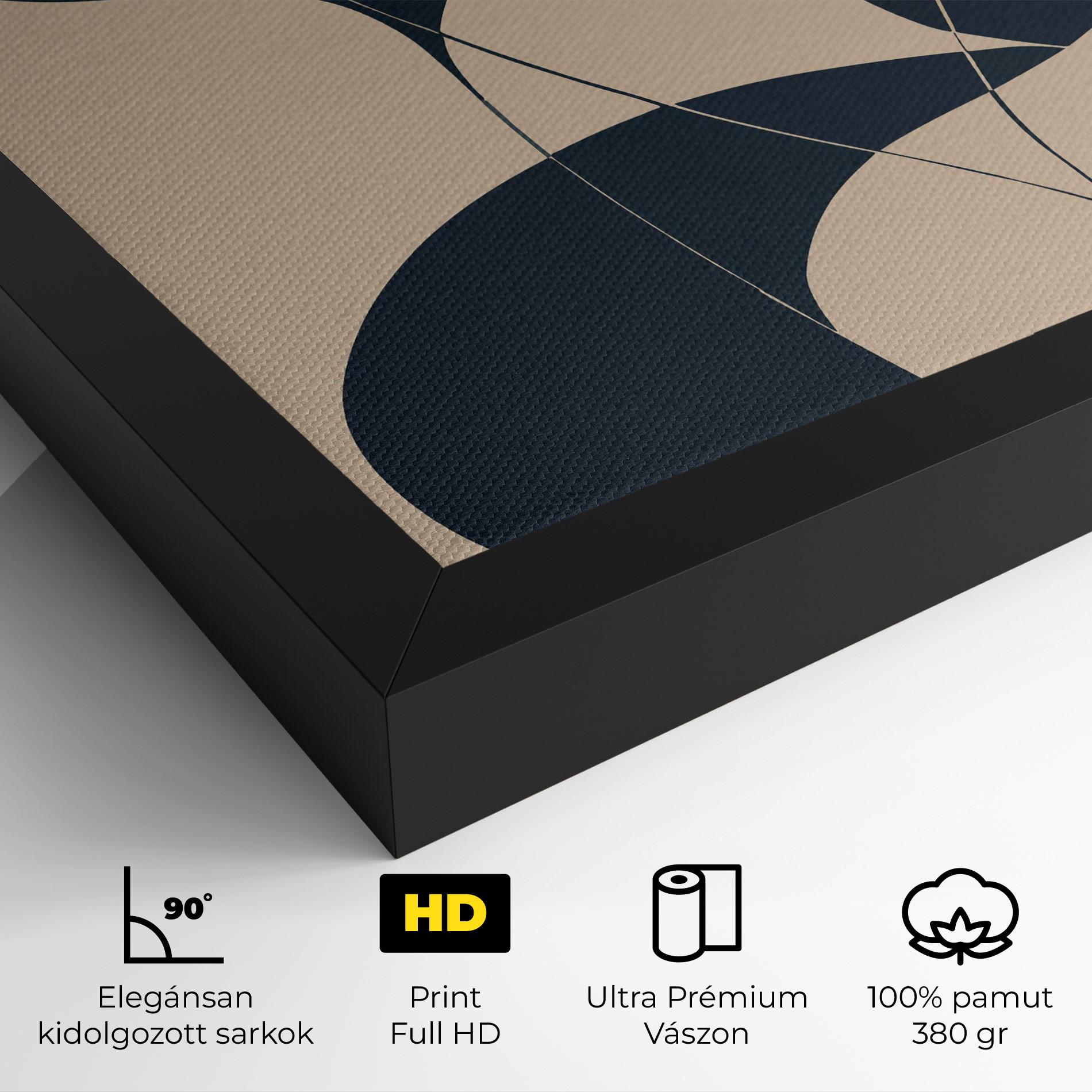 Vászonkép Cream Blue Woman mockup 4