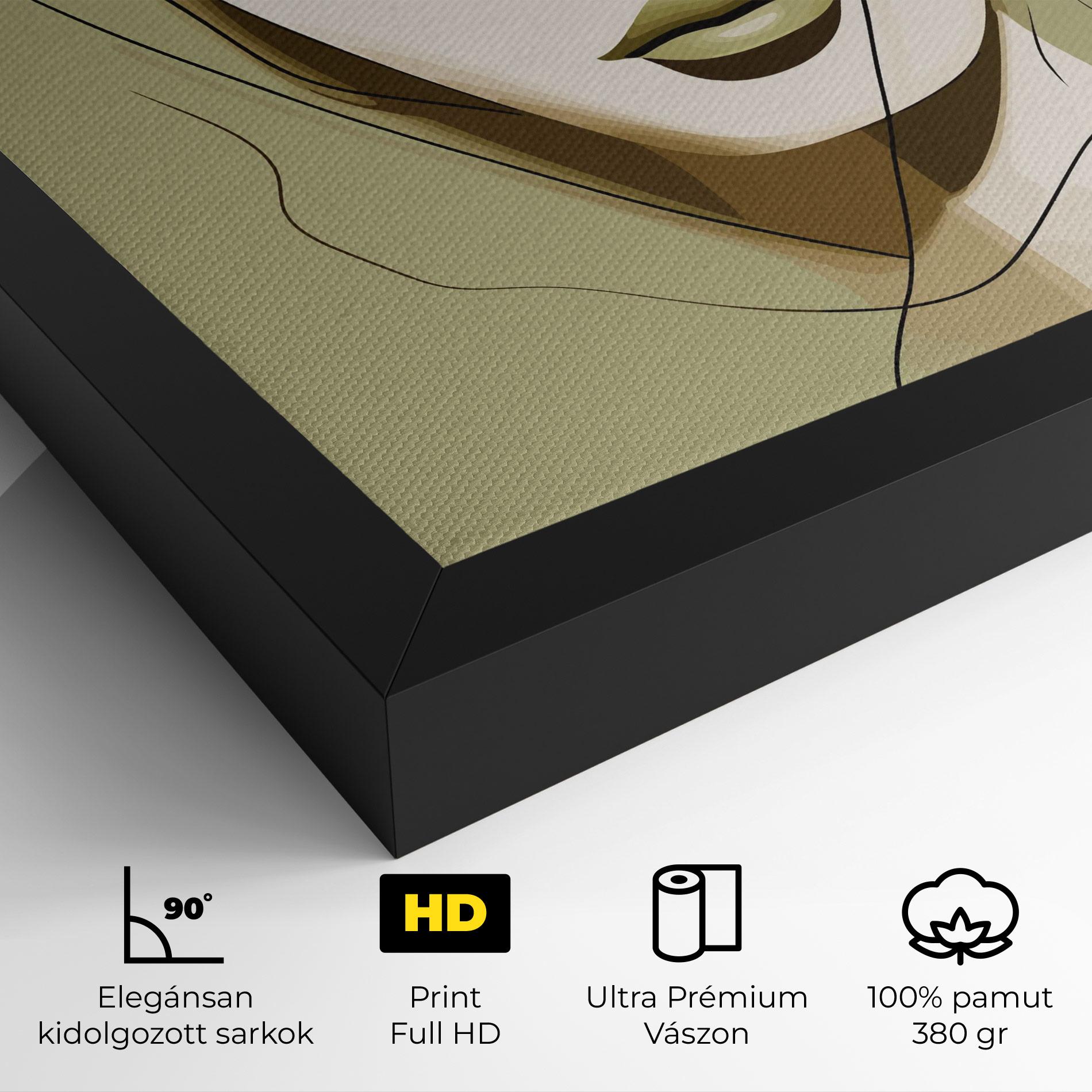 Vászonkép Cream Womans Face mockup 4