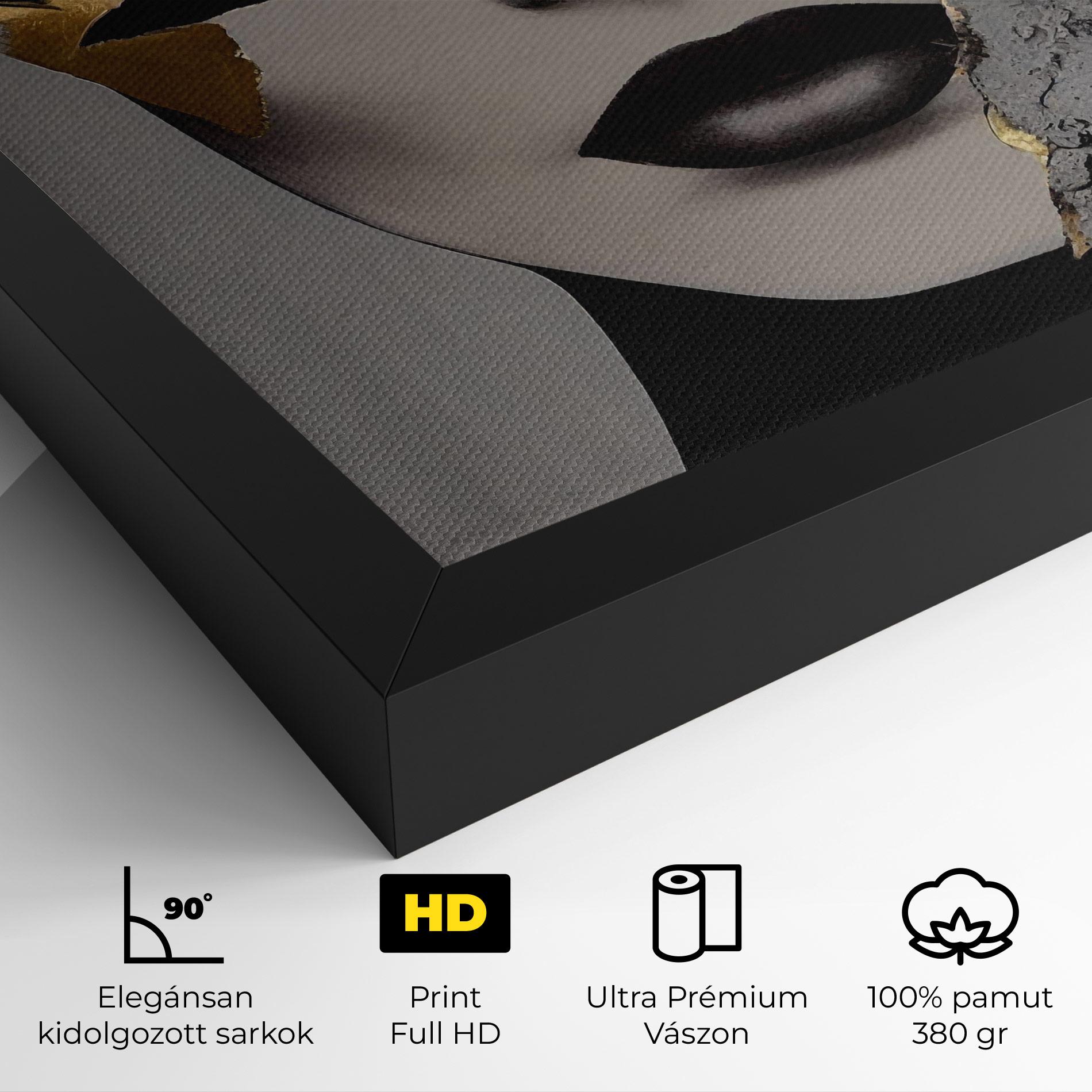 Vászonkép Modern Golden Paint mockup 4