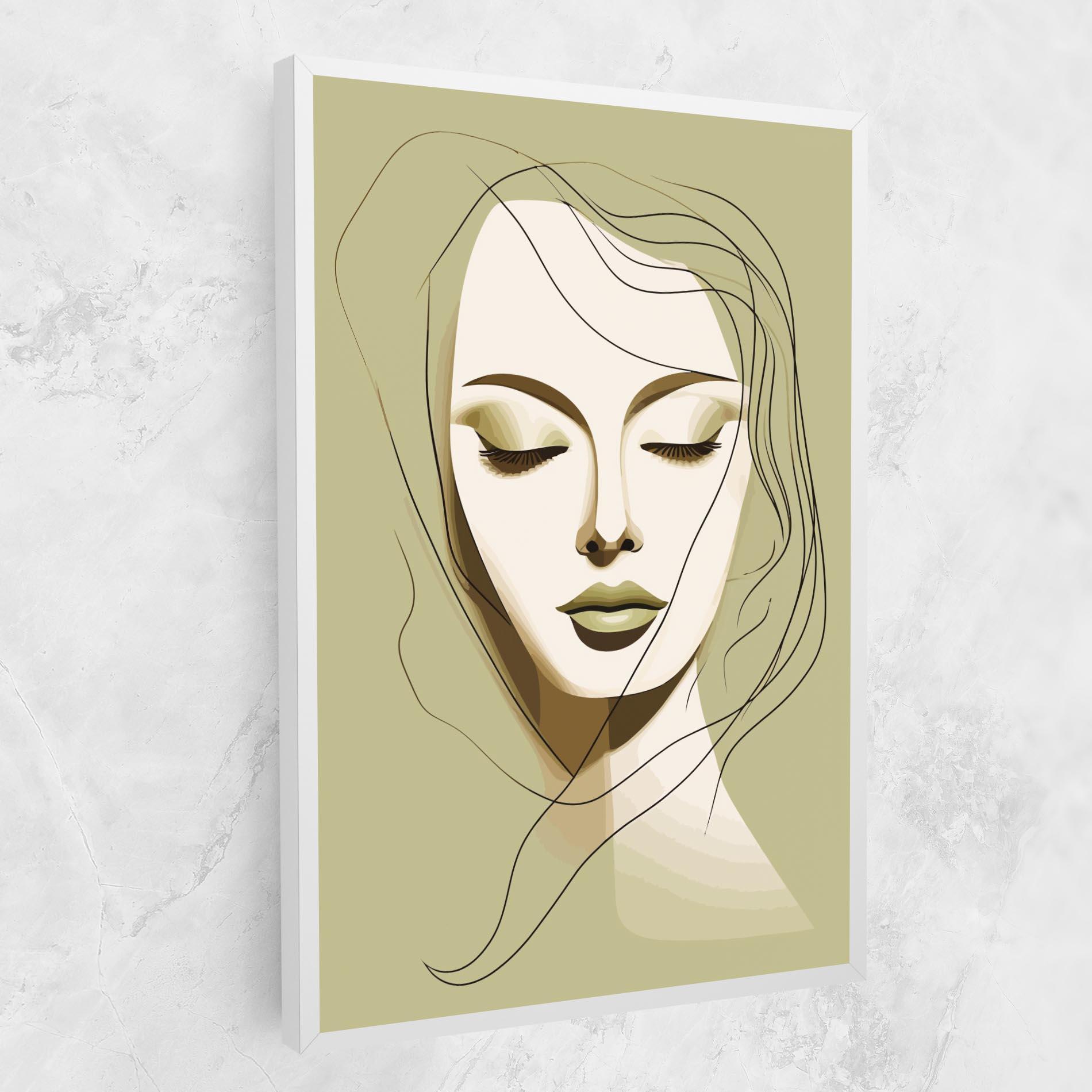 Vászonkép Cream Womans Face mockup 1
