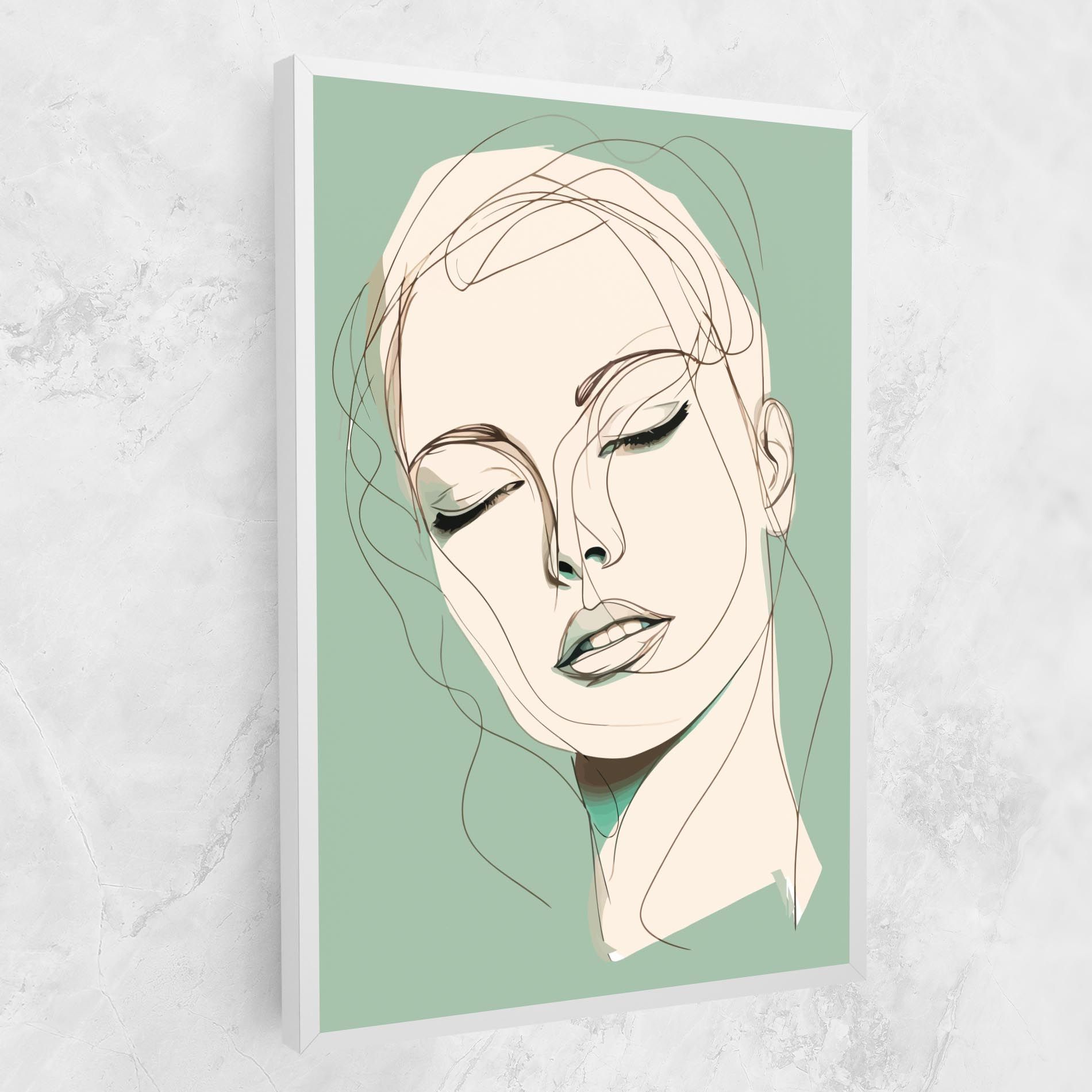 Green White Face mockup 1