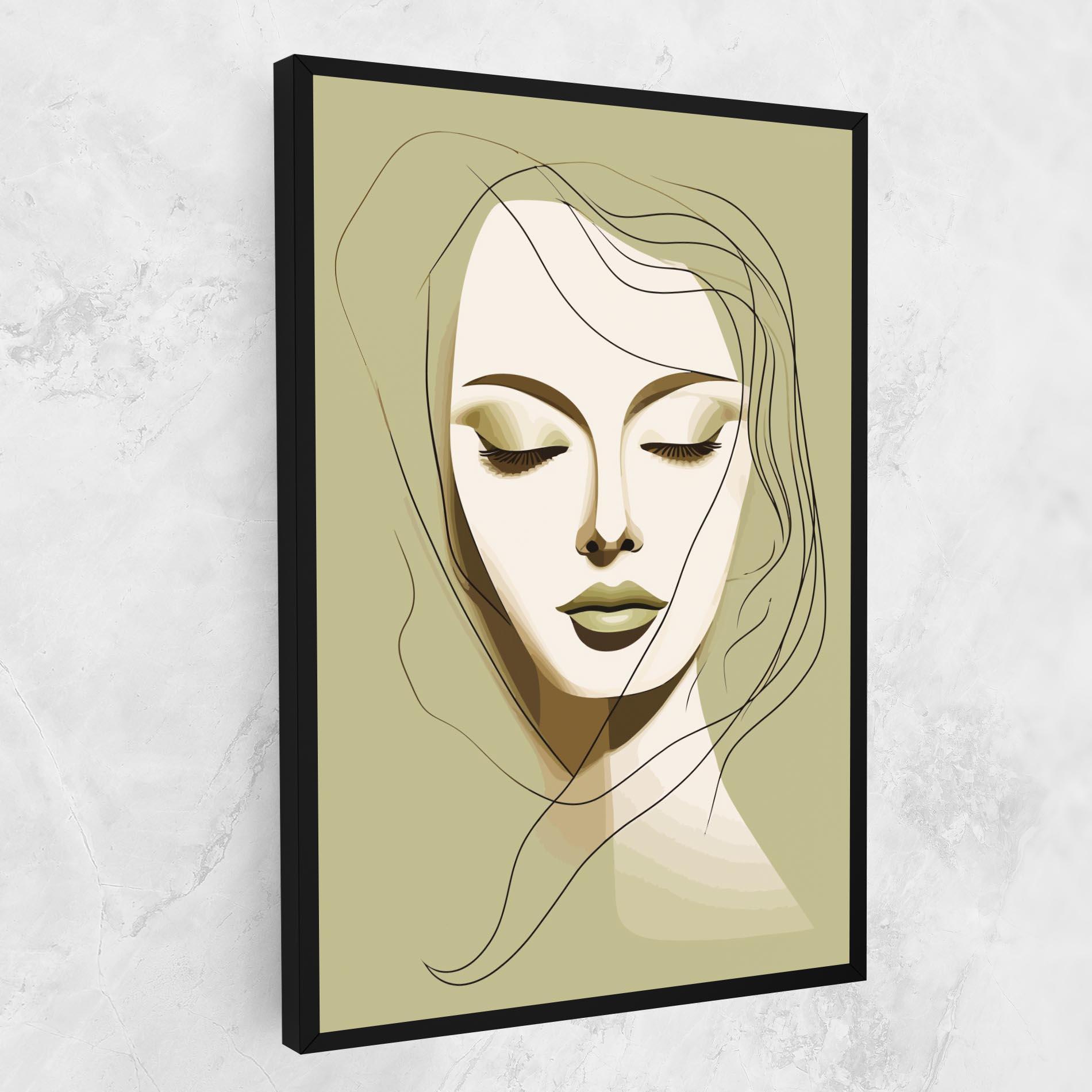 Vászonkép Cream Womans Face mockup 1
